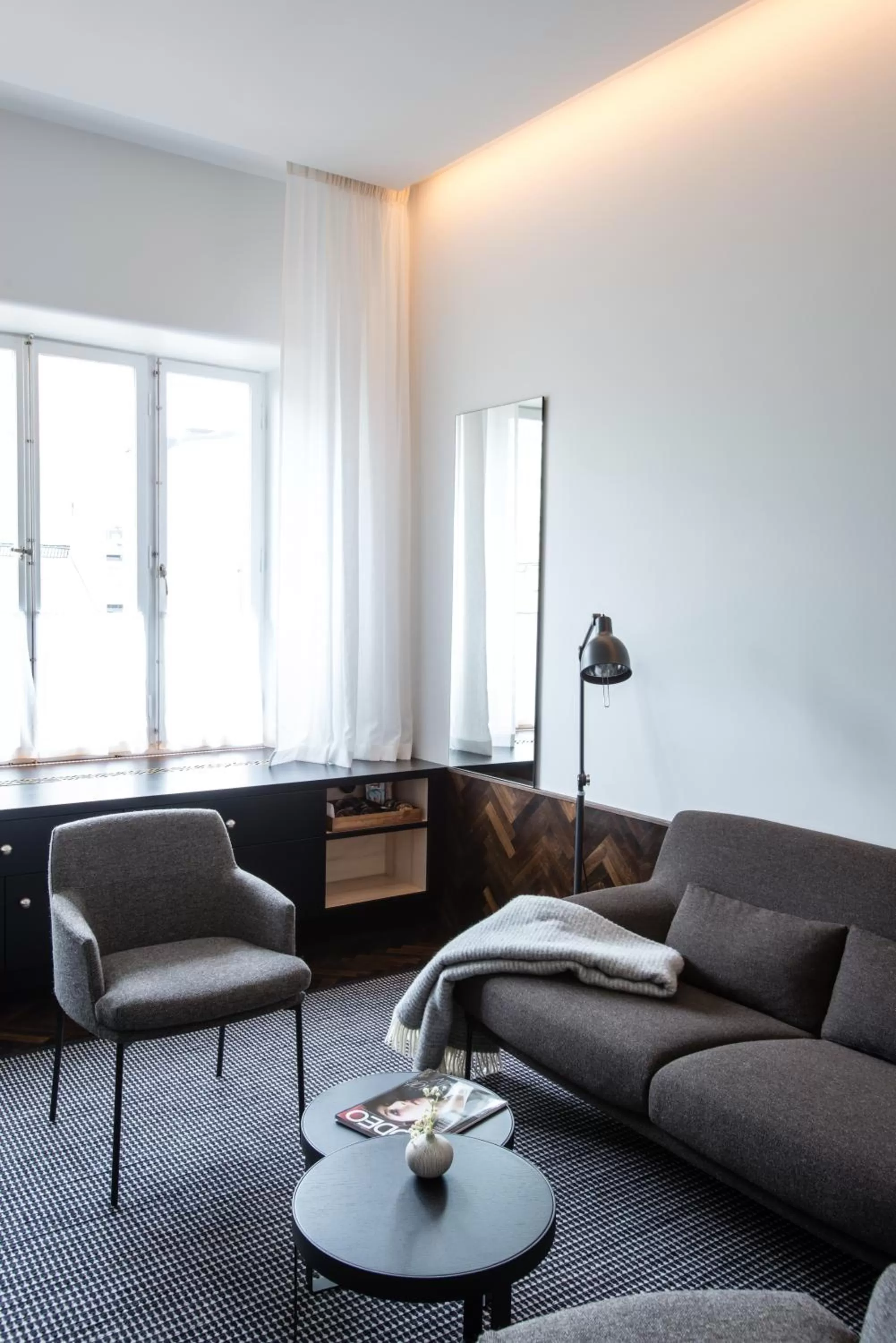 Living room in Miss Clara by Nobis, Stockholm, a Member of Design Hotels