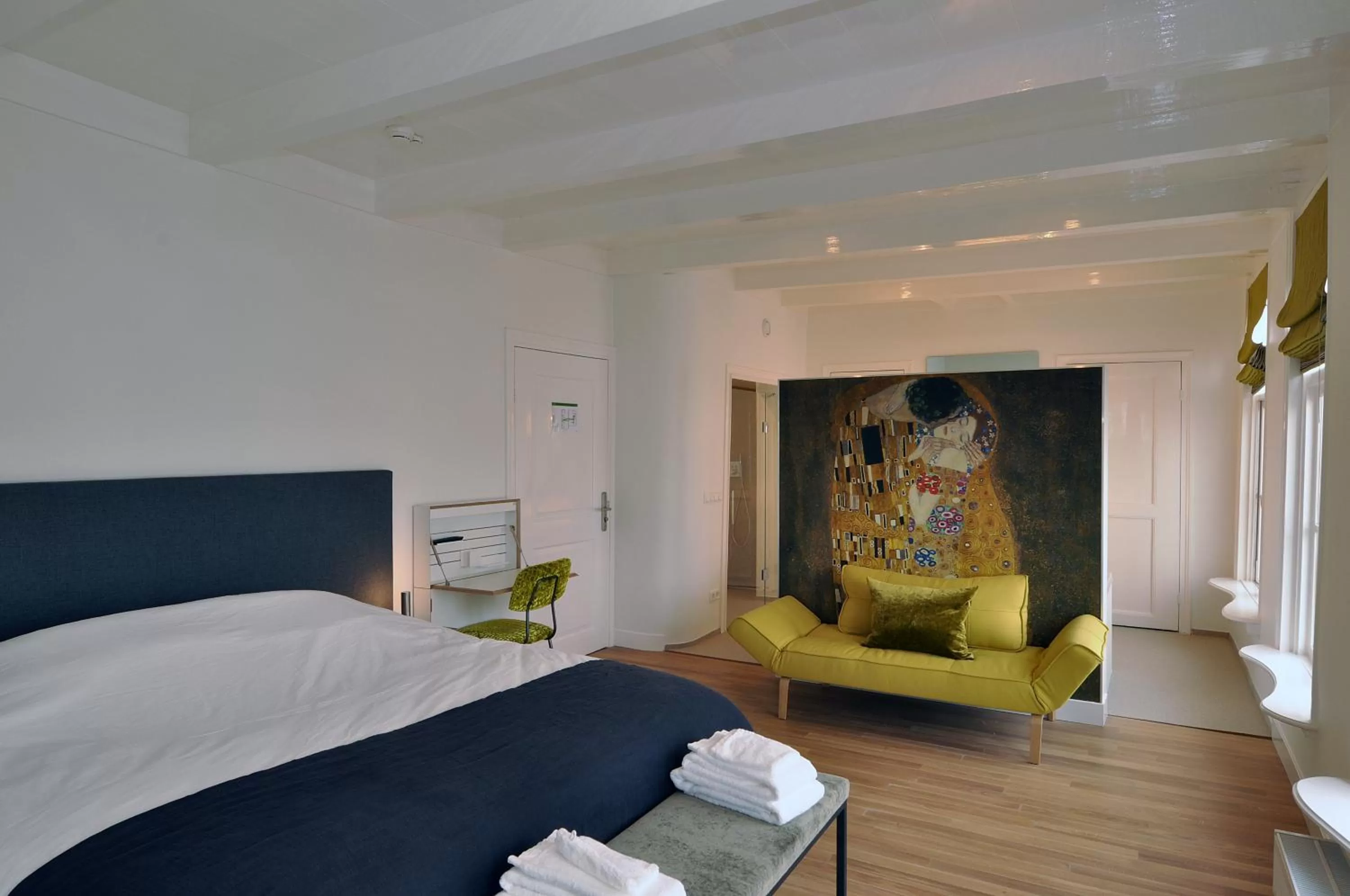 Bed in Boetiek Hotel Kampen