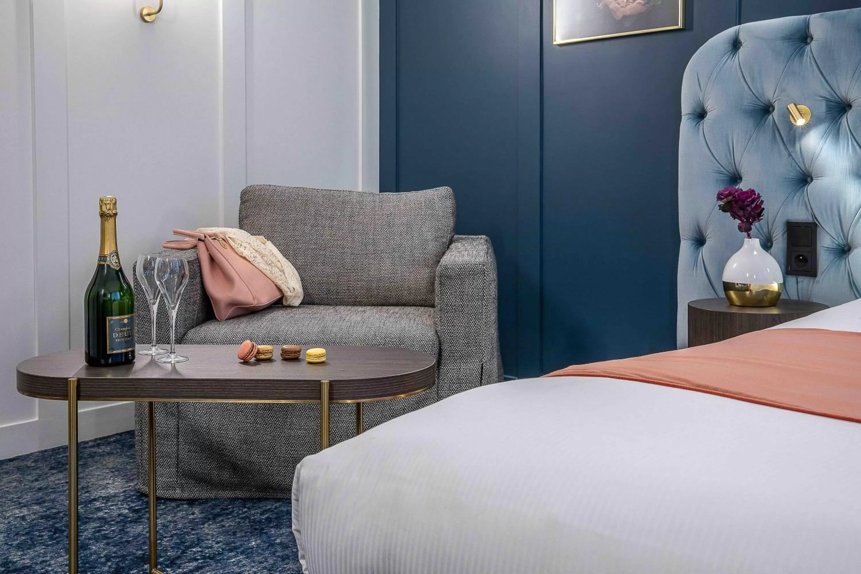 Seating area, Bed in PLEY Hotel