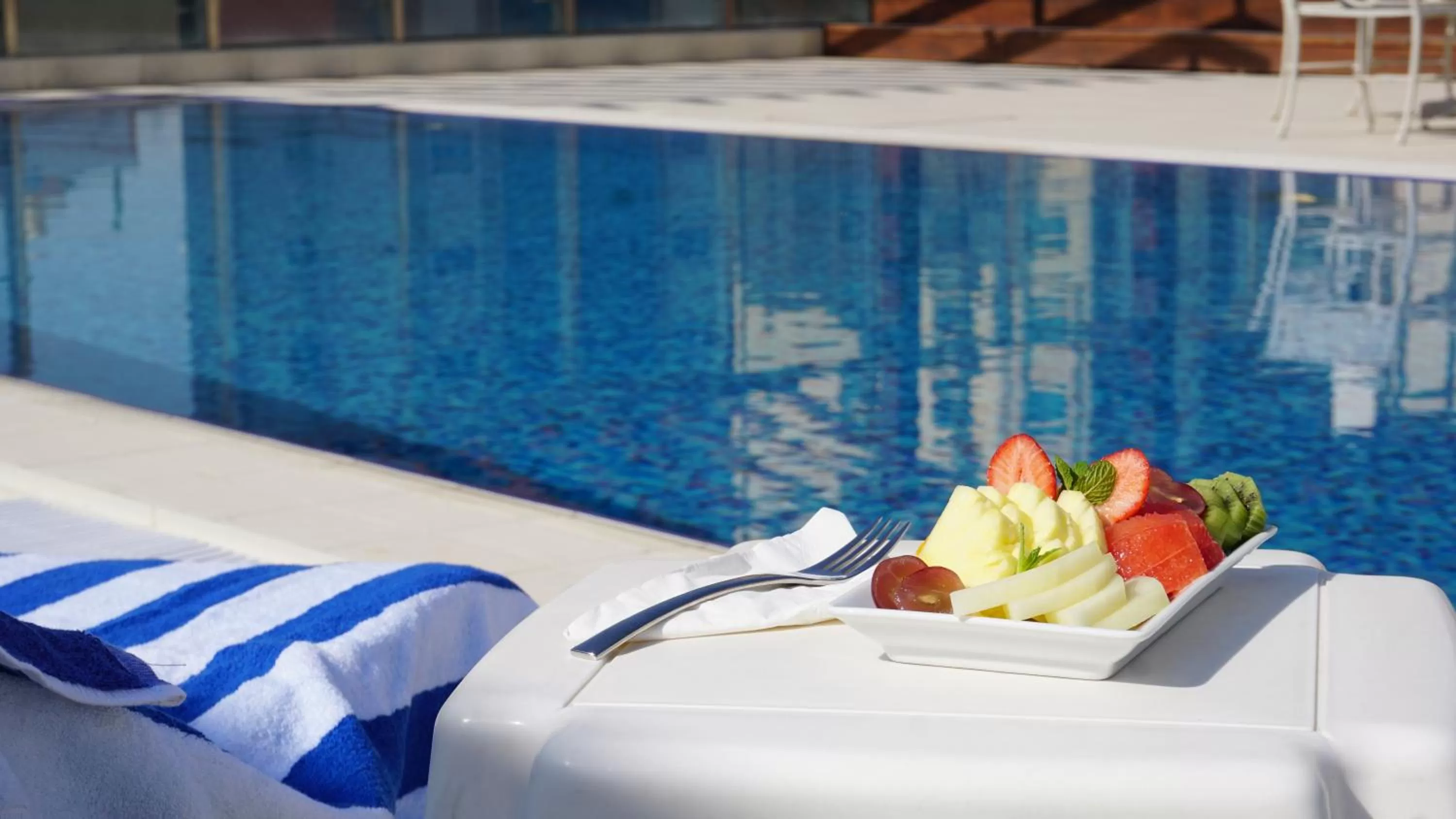 Property building in Al Kout Beach Hotel