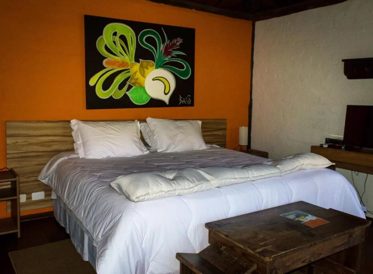 Bedroom, Bed in Pousada Vila Santa Barbara