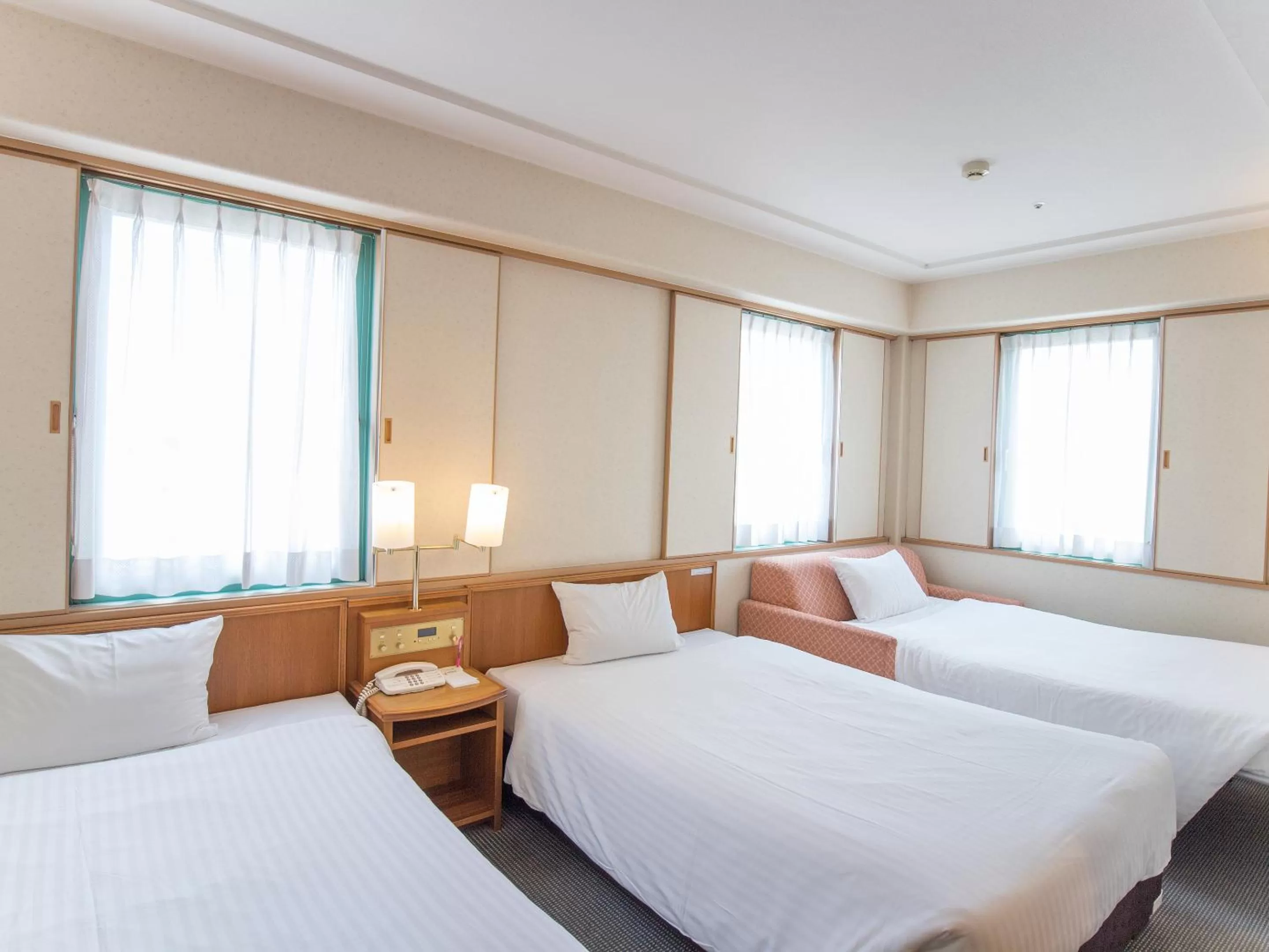 Photo of the whole room, Bed in Hotel Belleview Nagasaki Dejima
