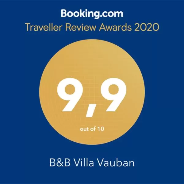 Certificate/Award in Guesthouse Villa Vauban