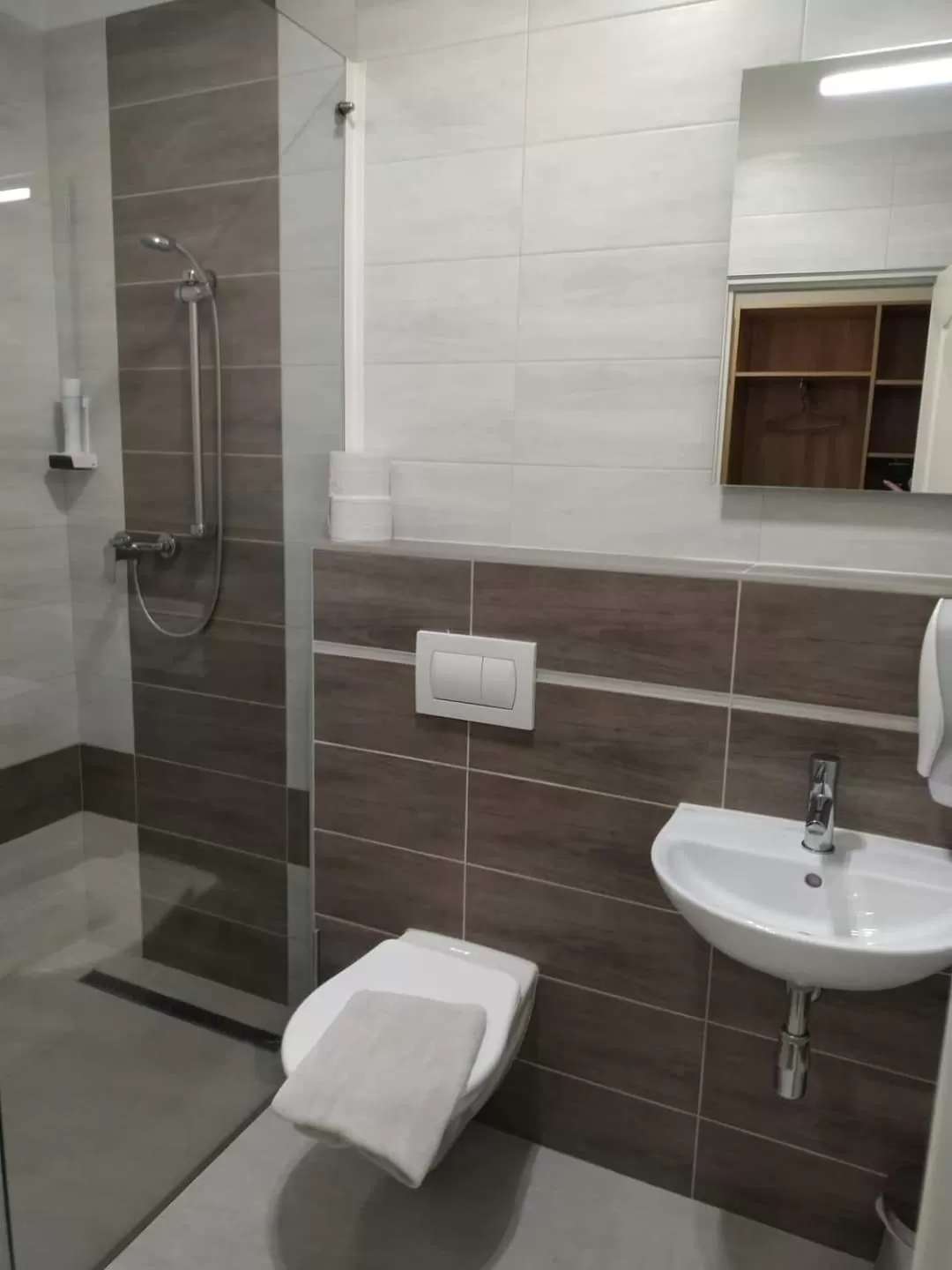 Shower, Bathroom in Motel Vega