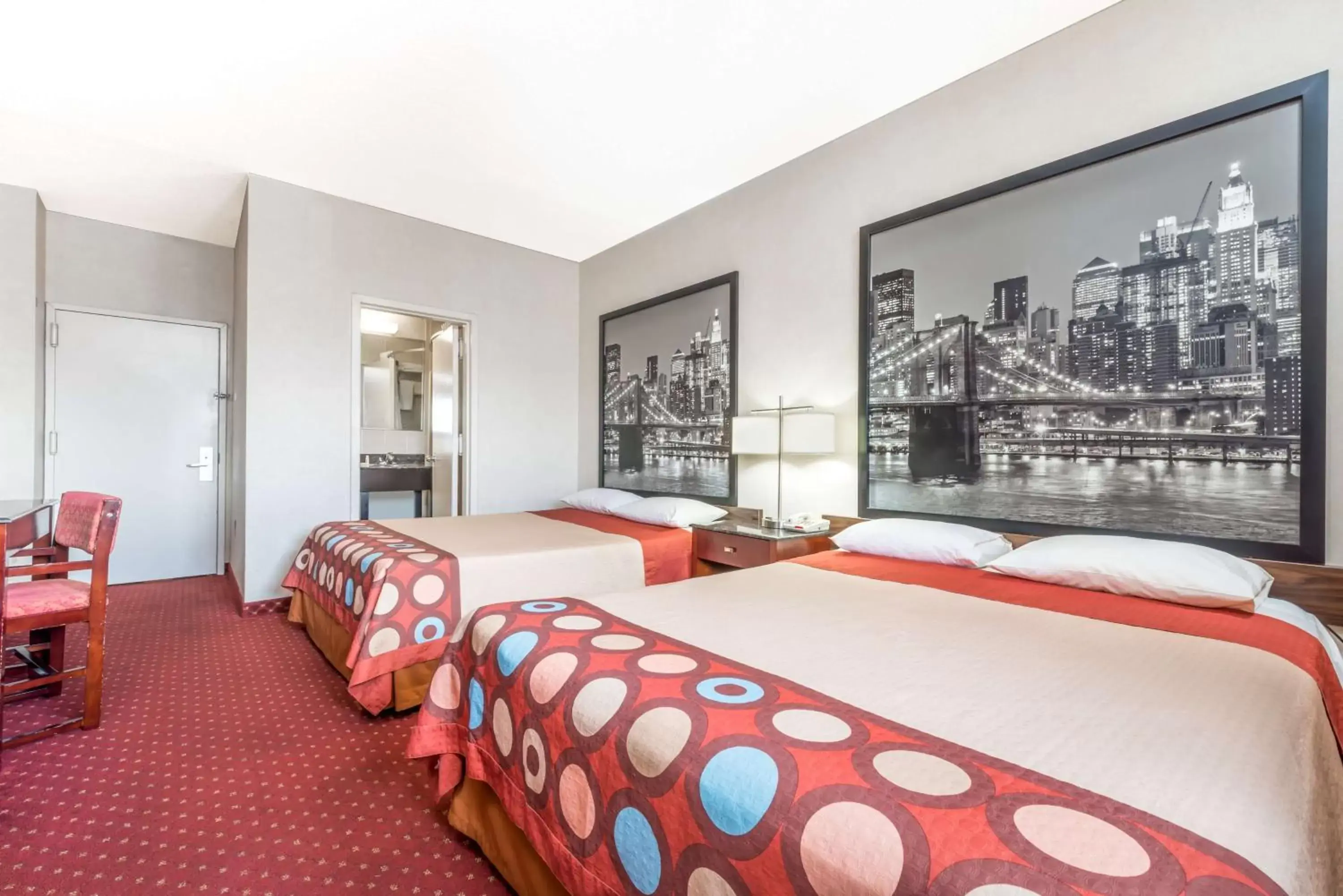 Queen Room with Two Queen Beds - Non-Smoking in Super 8 by Wyndham North Bergen NJ/NYC Area Queen Room with Two Queen Beds - Non-Smoking in Super 8 by Wyndham North Bergen NJ/NYC Area