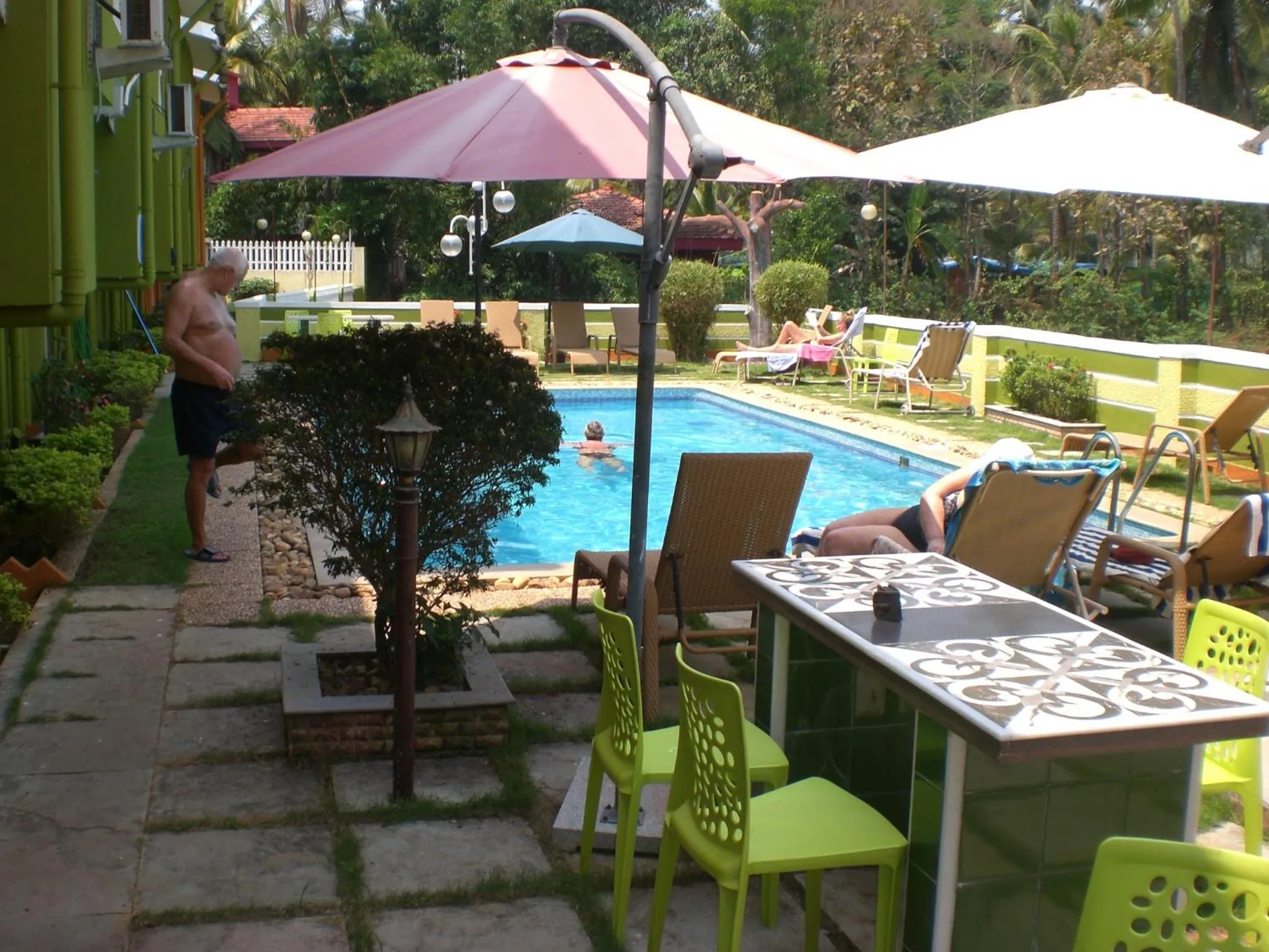 Pool view in A's Holiday Beach Resort
