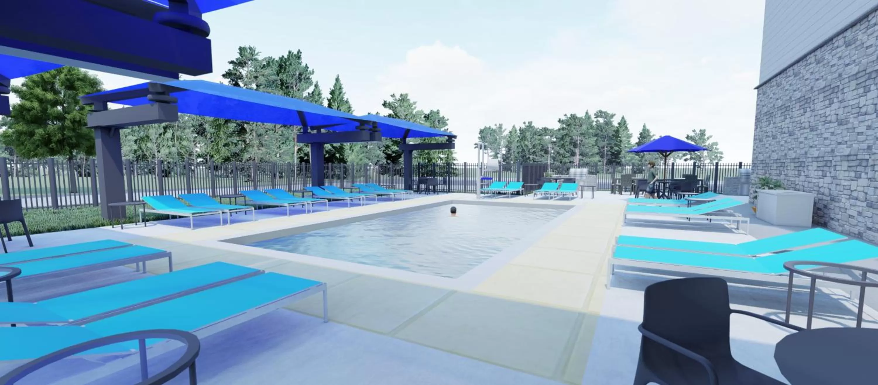 Swimming pool in Holiday Inn Express Kansas City North Parkville by IHG