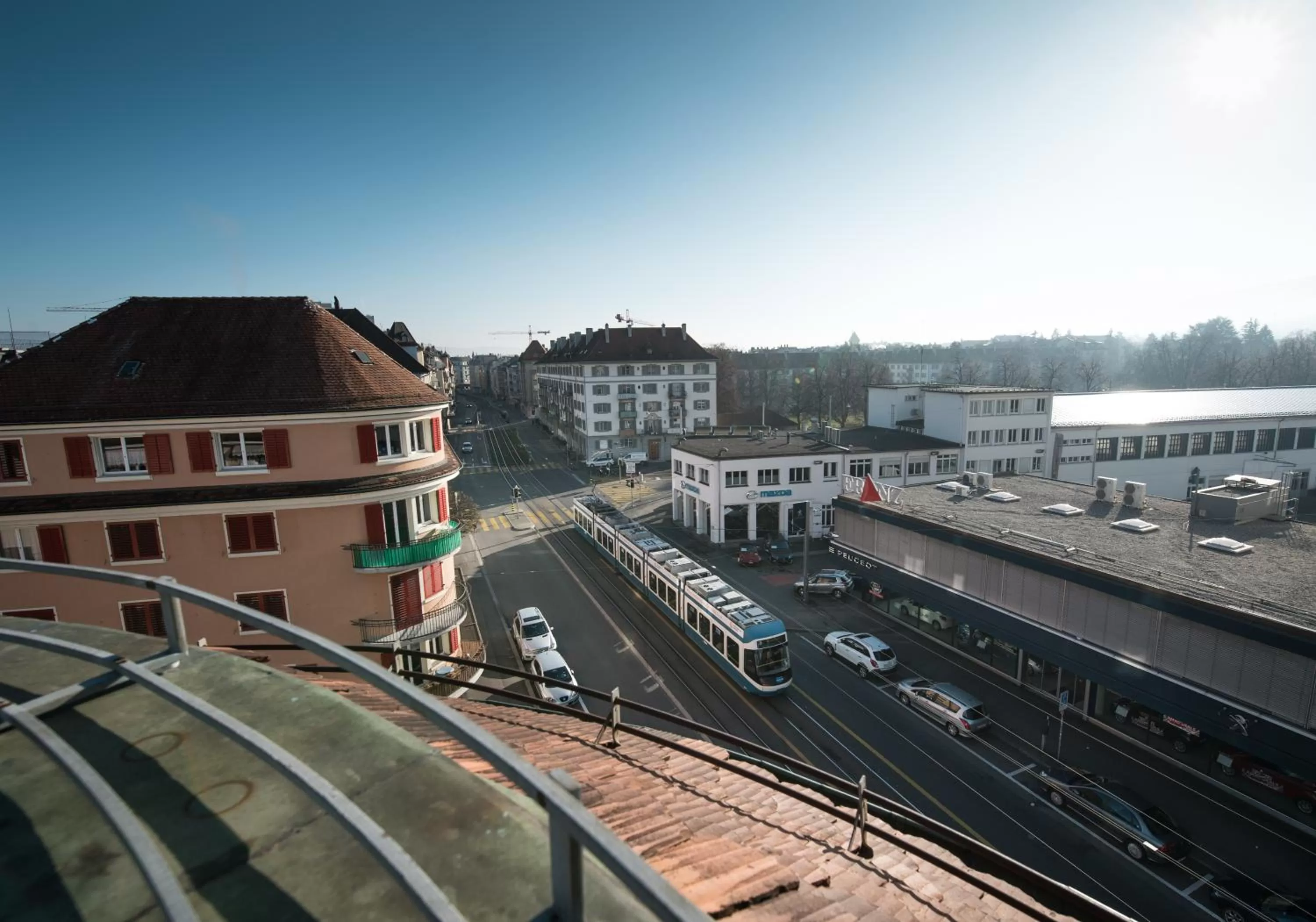 City view in Olympia Hotel Zurich