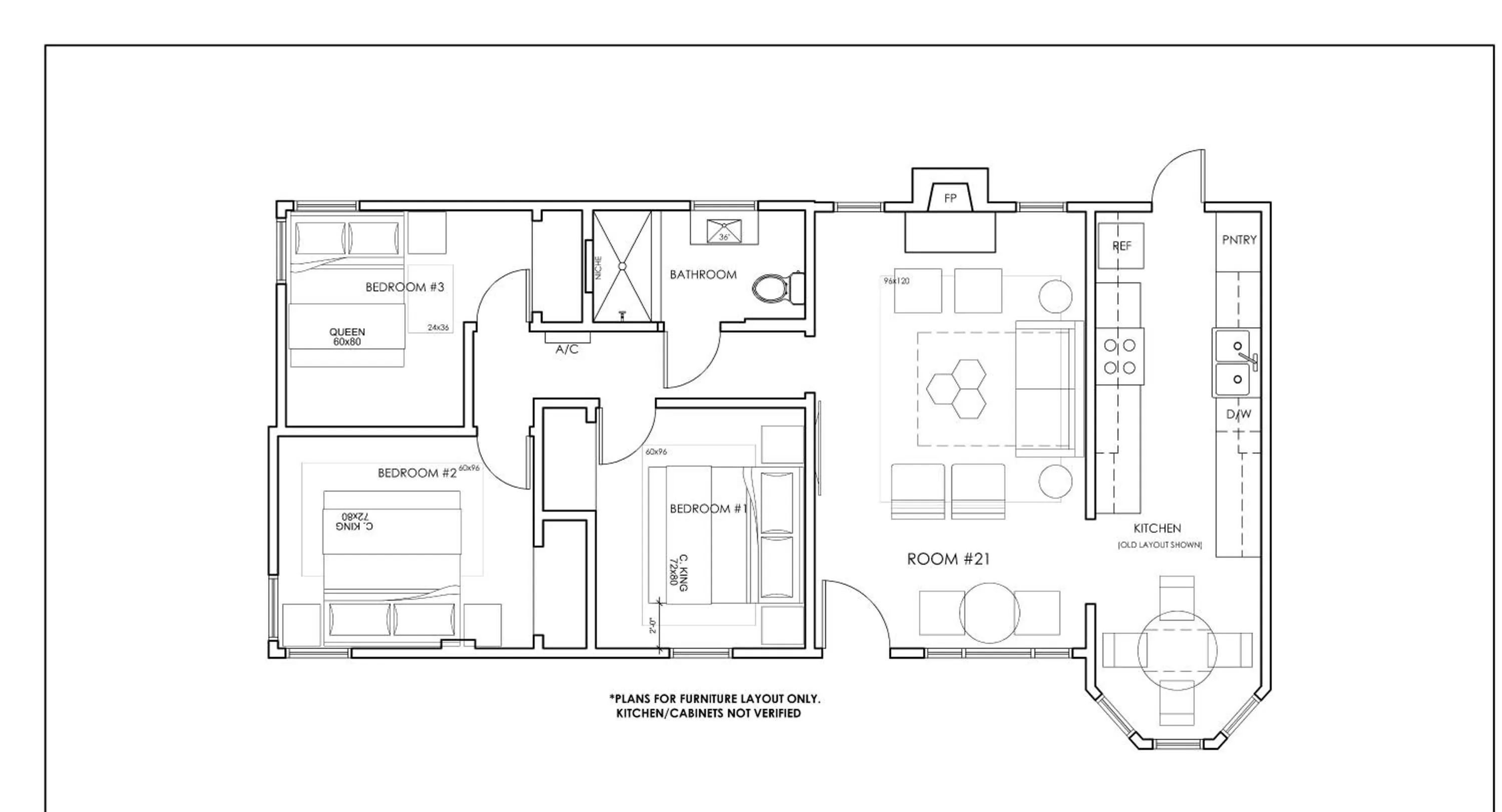 Floor plan in The Marbella