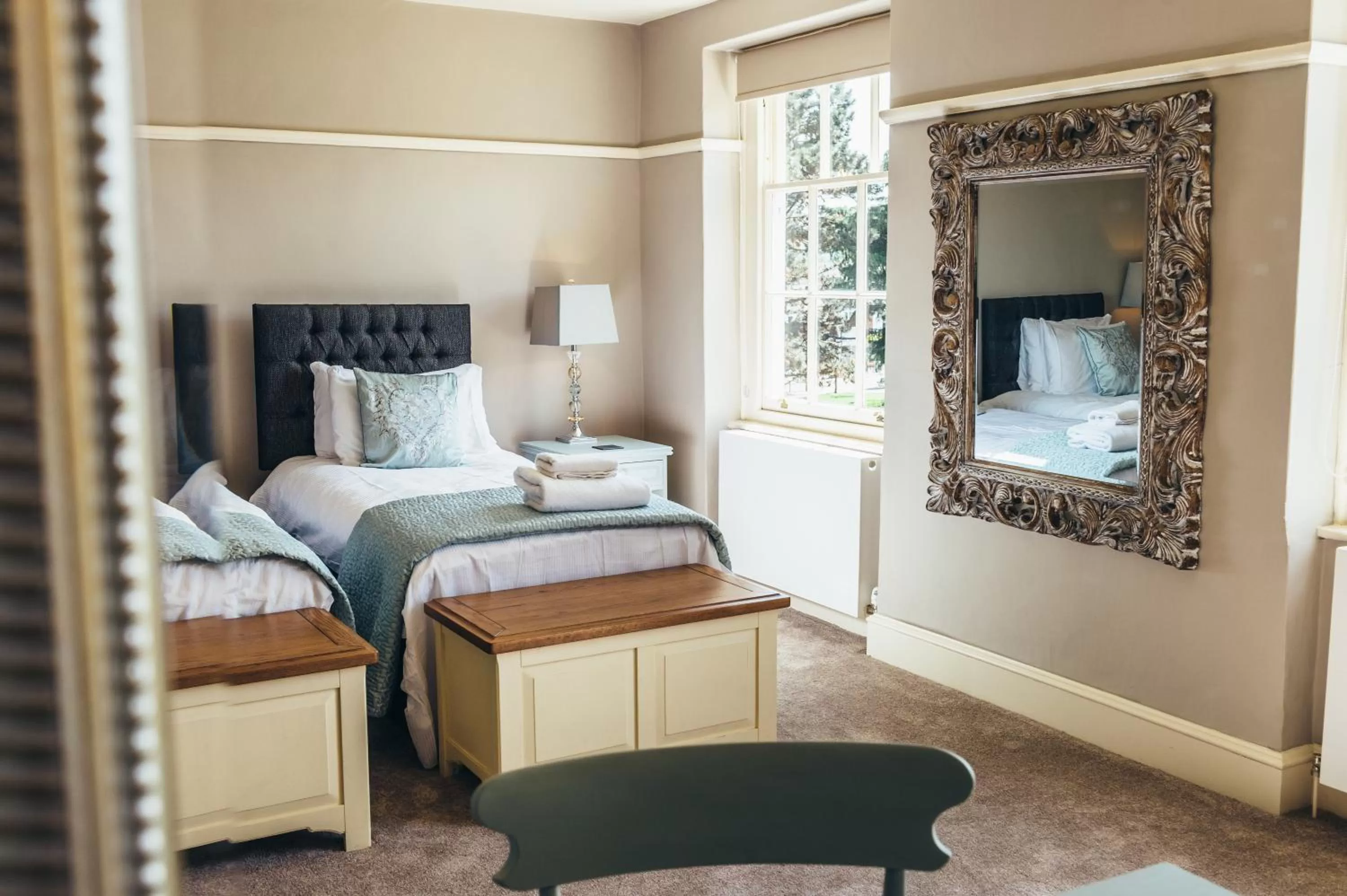 Bedroom, Bed in Birchover Bridgford Hall