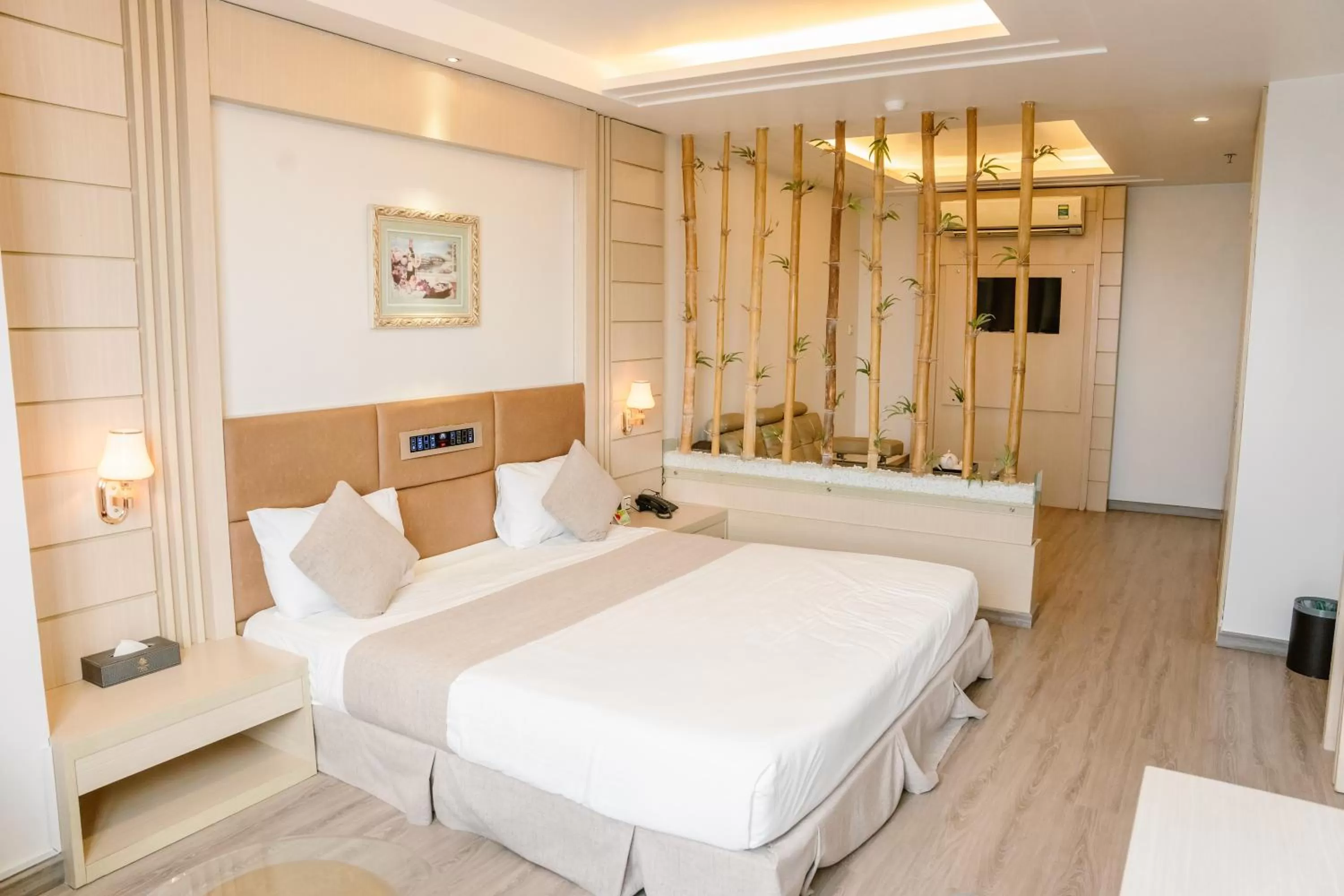 Bed in Holiday One Can Tho Hotel