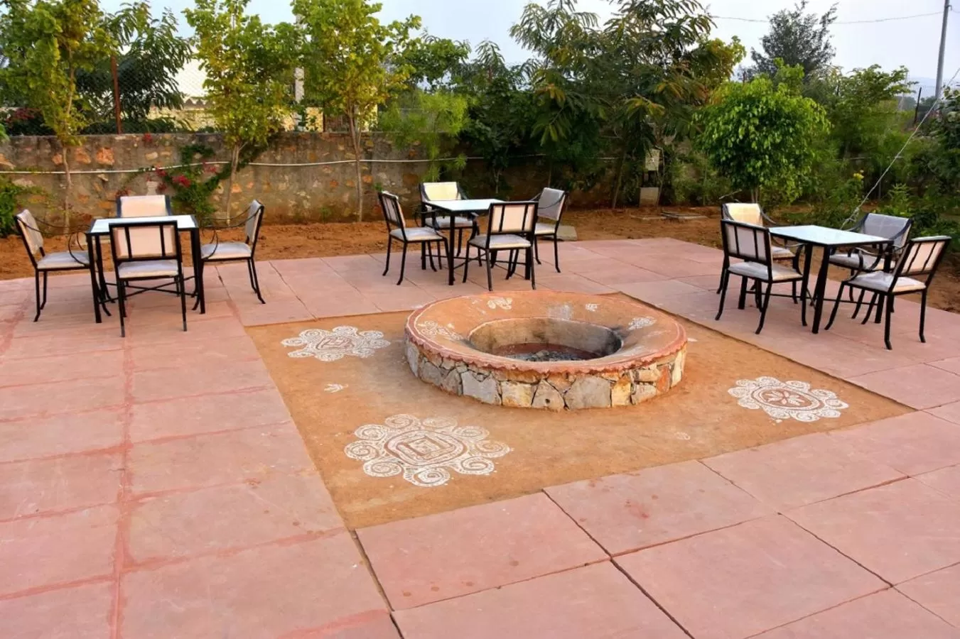 Seating area in Madho Bagh