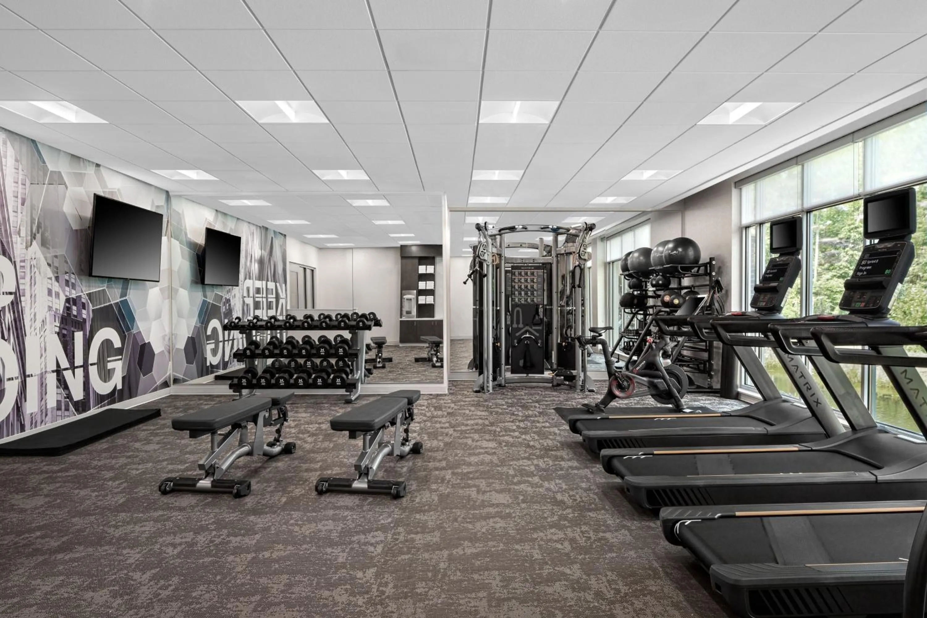 Fitness centre/facilities in SpringHill Suites by Marriott Kalamazoo Portage
