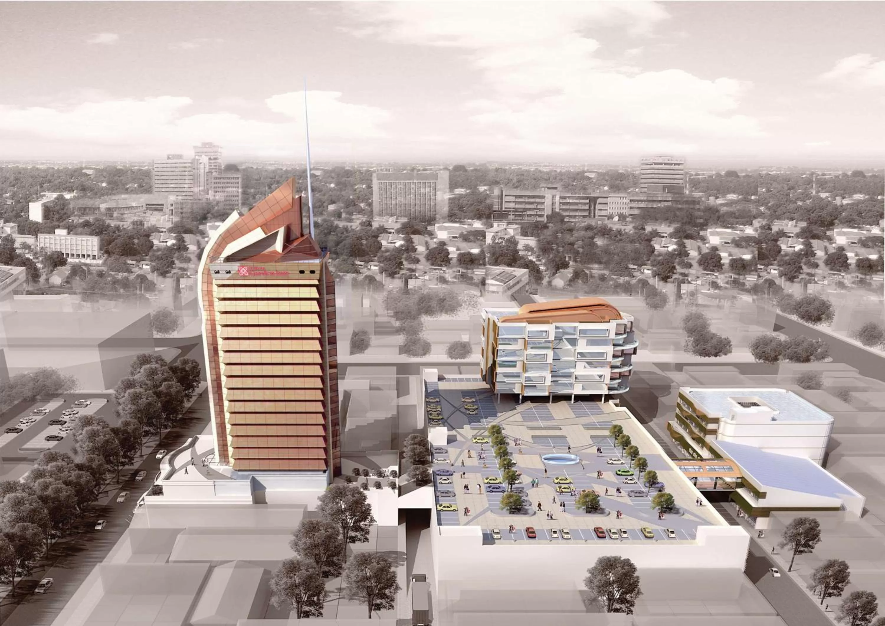 Property building in Hilton Garden Inn Society Business Park