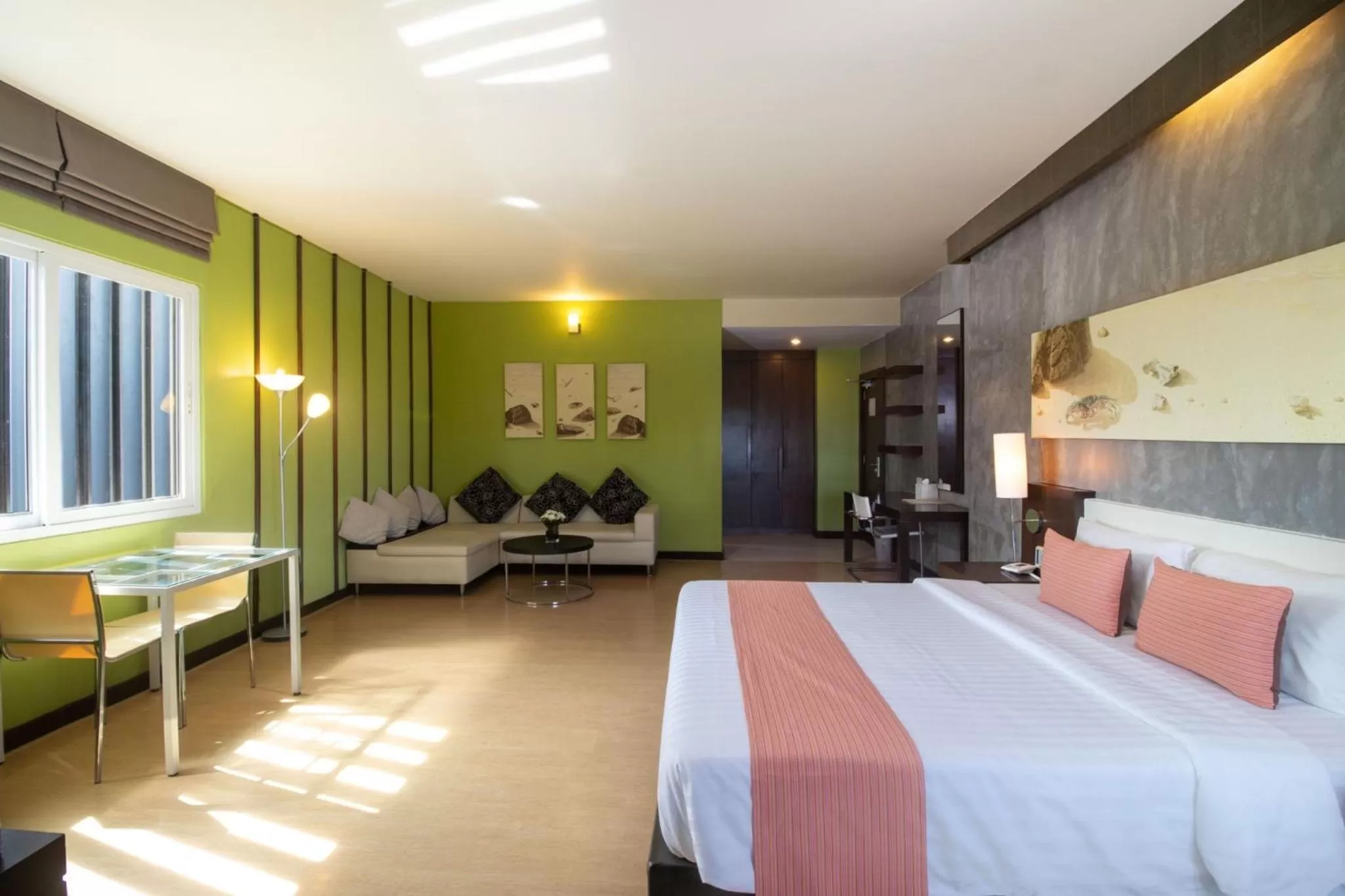 Bed in Silathip Huahin Serviced Apartment & Hotel