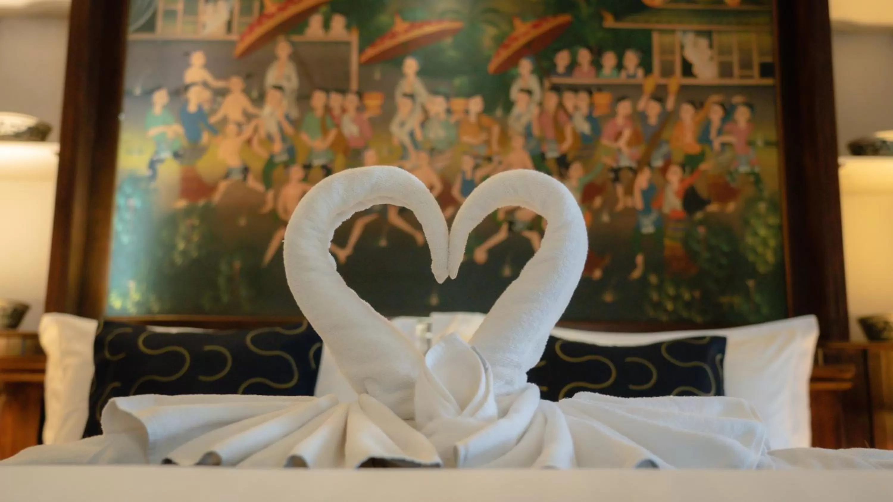 Decorative detail, Bed in Cheva Gallery Boutique Hotel