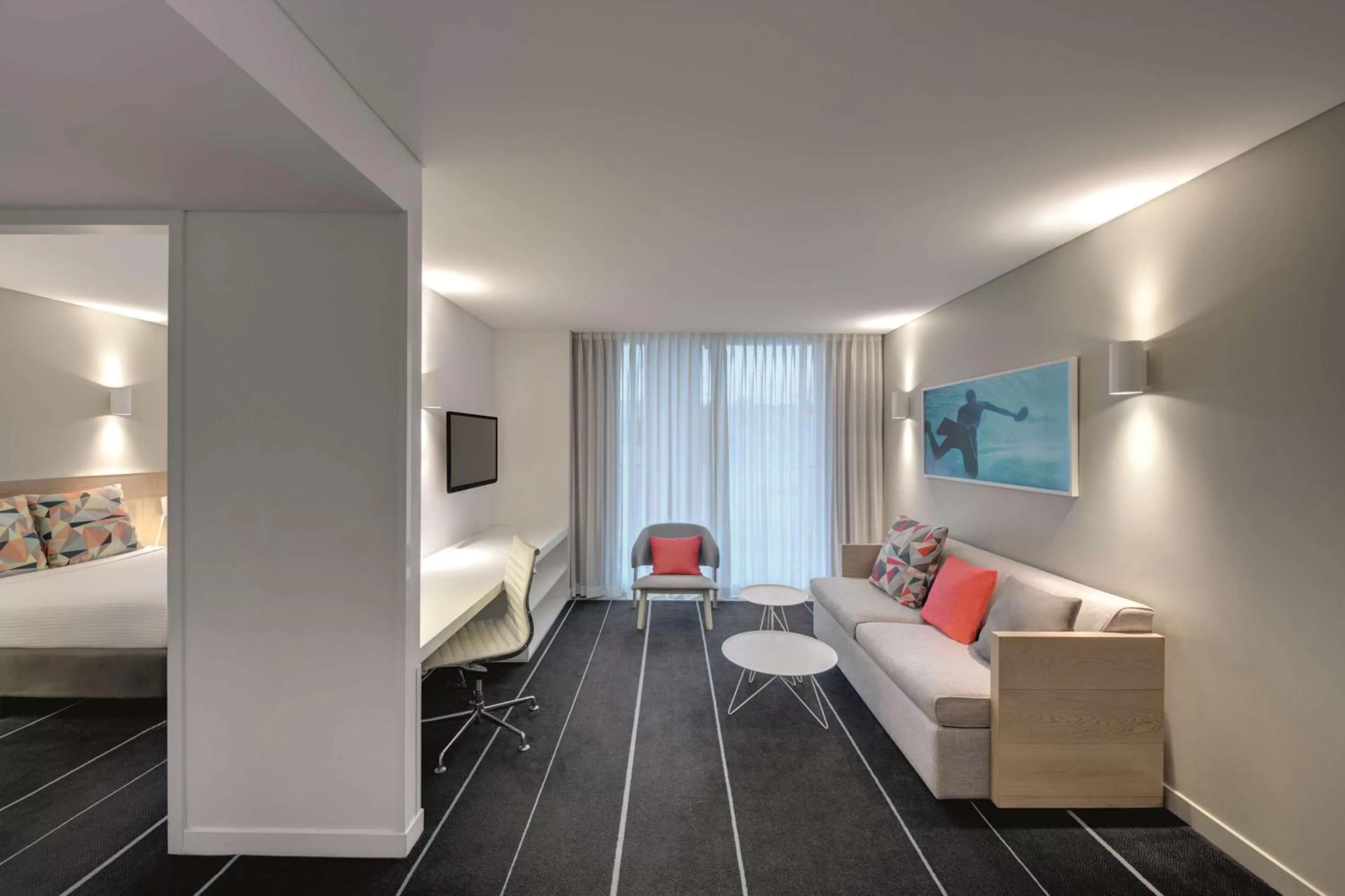 Bedroom, Bed in Adina Apartment Hotel Bondi Beach Sydney