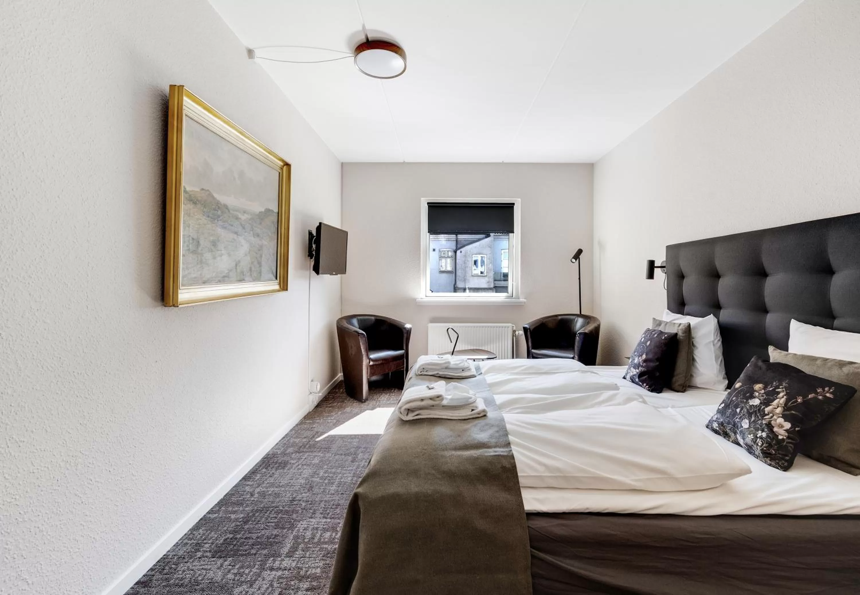 Bedroom, Bed in Hotel Postgaarden