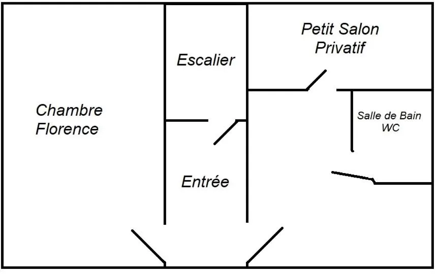 Floor Plan in Chez Florence et Sylvain de Loudun