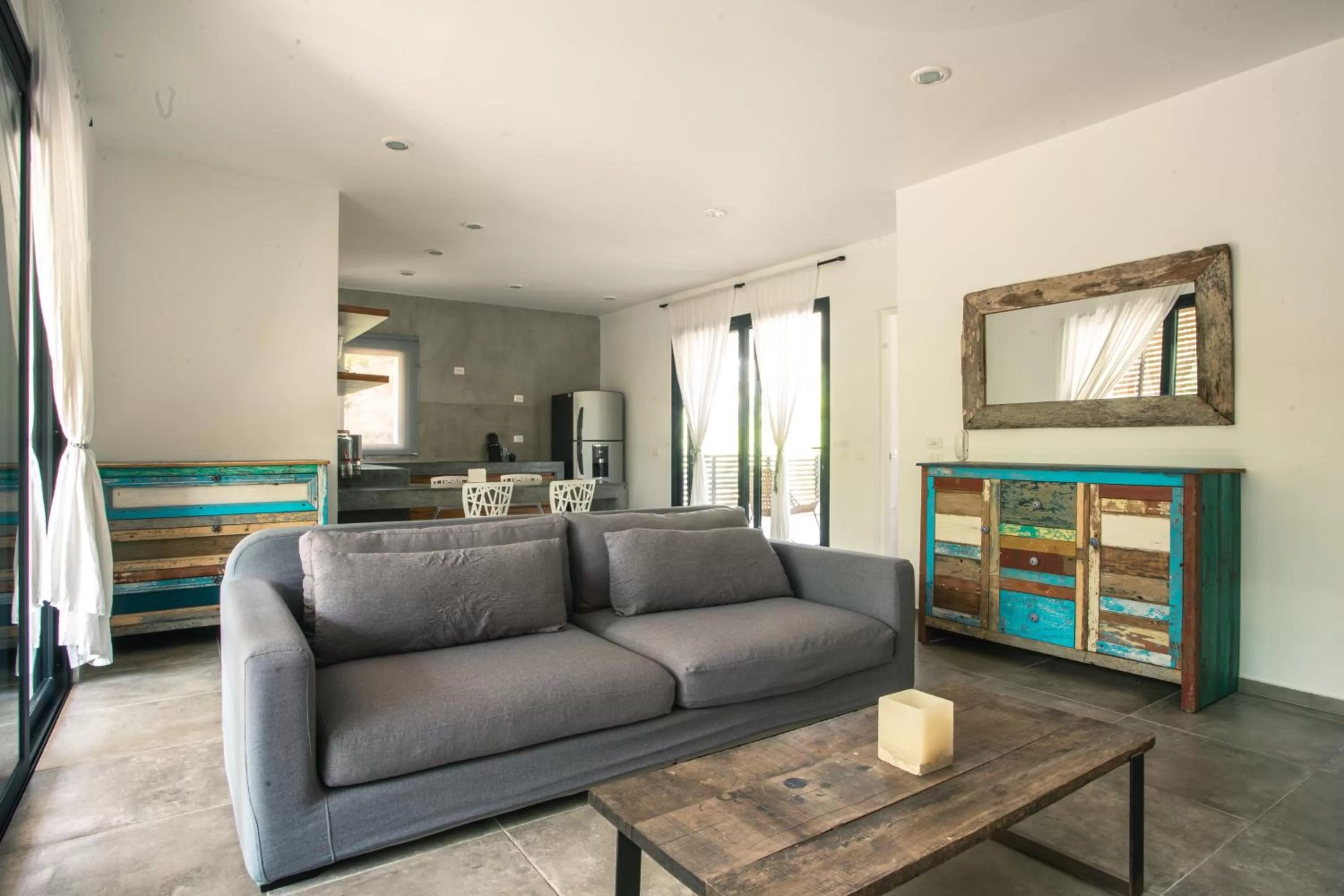 Living room in Panacea Condo Tulum