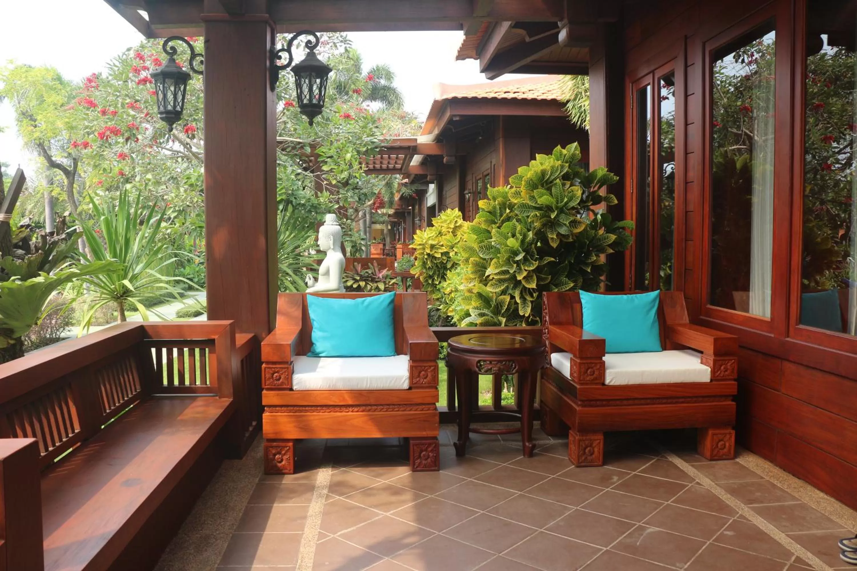 Balcony/Terrace in Try Palace Resort-Kep