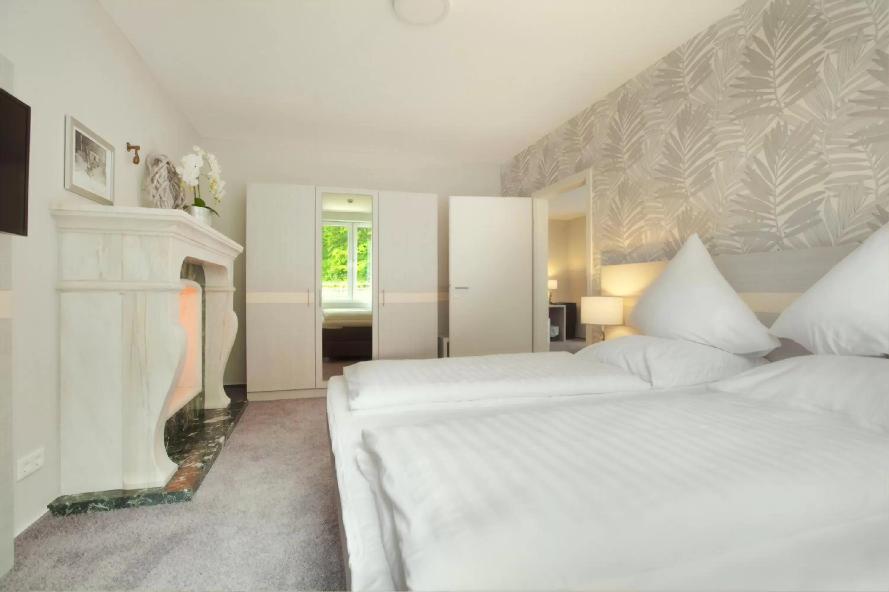 Bed in Hotel des Nordens Flensburg Wellness & Spa