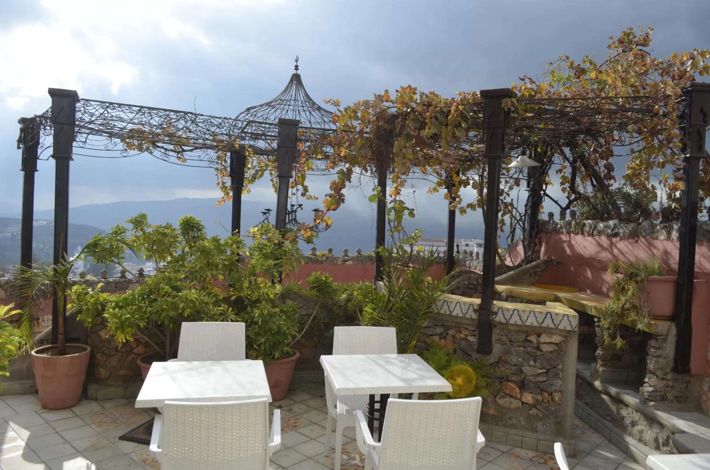 Balcony/Terrace, Restaurant/Places to Eat in Dar Meziana