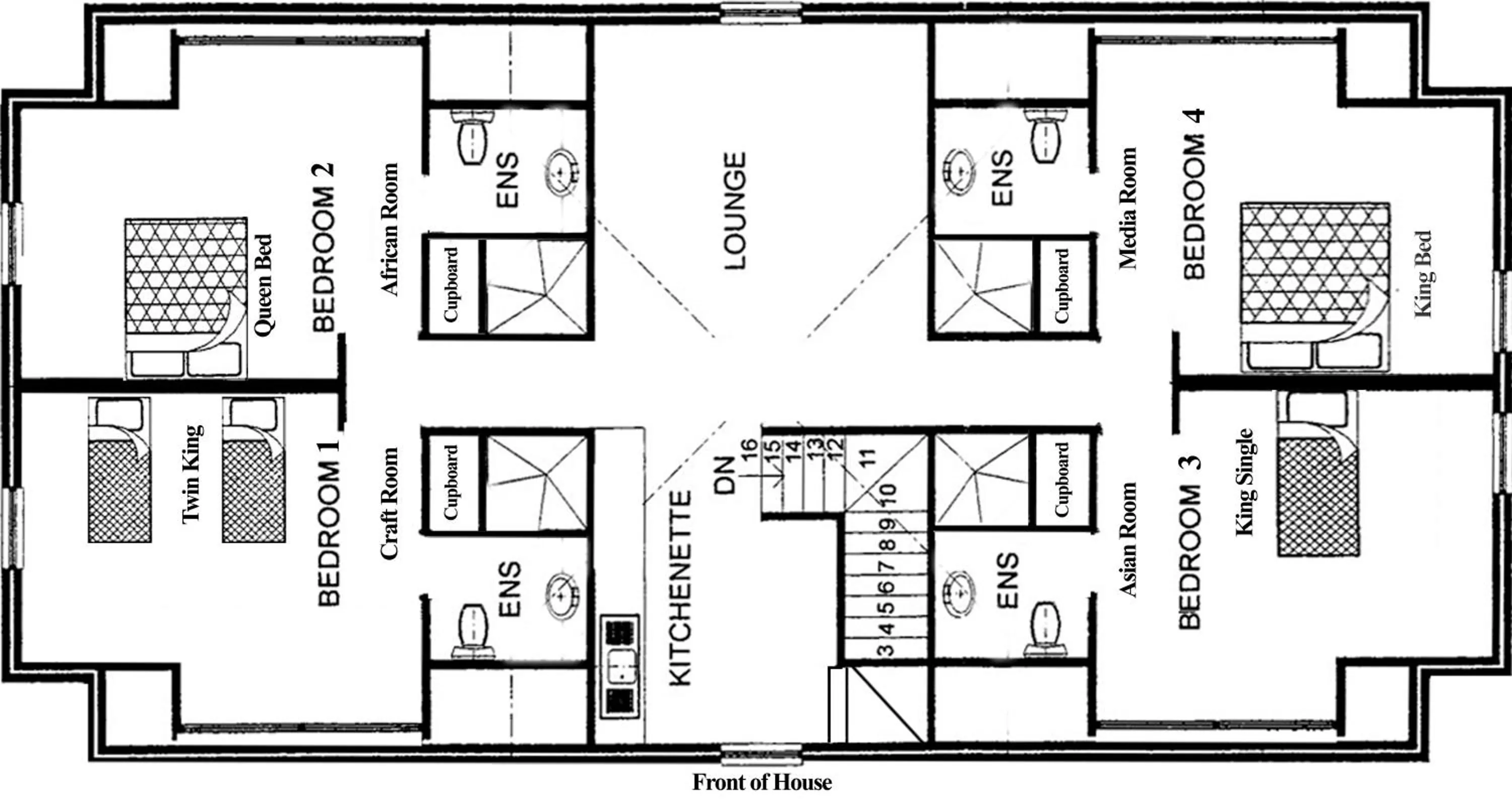 Communal lounge/ TV room, Floor Plan in Aarn House B&B Airport Accommodation