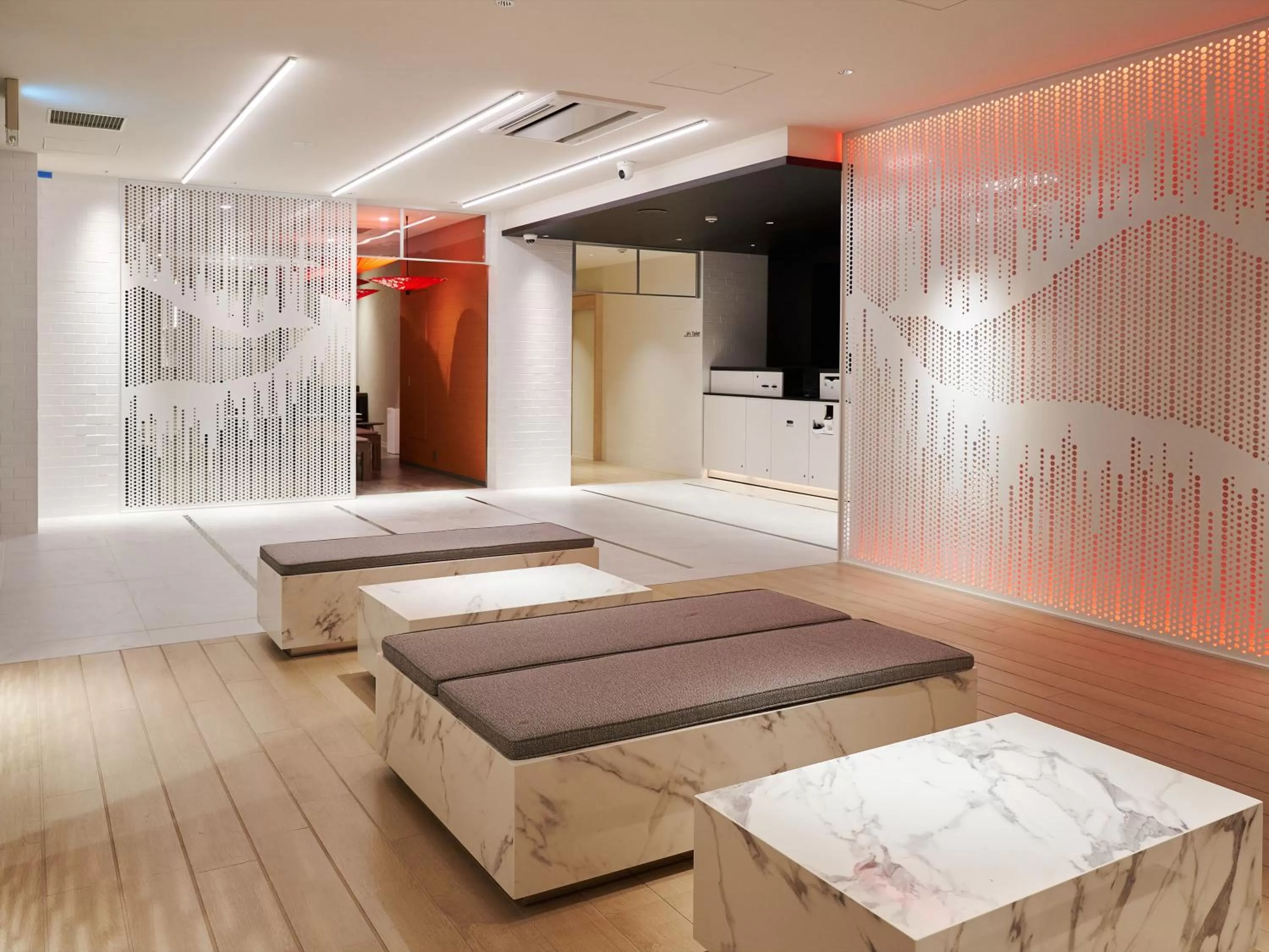 Lobby or reception, Bed in Henn na Hotel Komatsu Ekimae