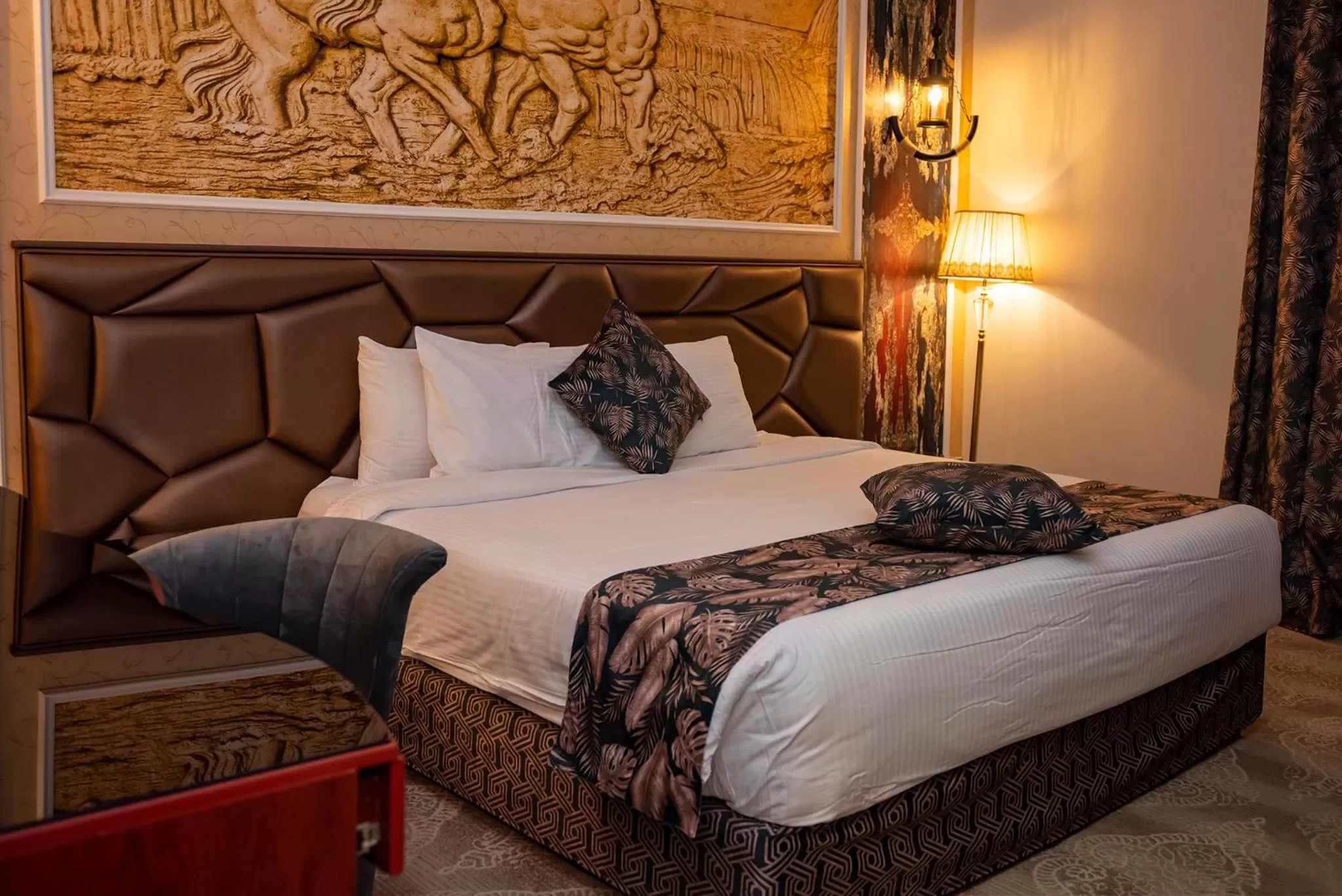 Bed in Meral Crown Hotel