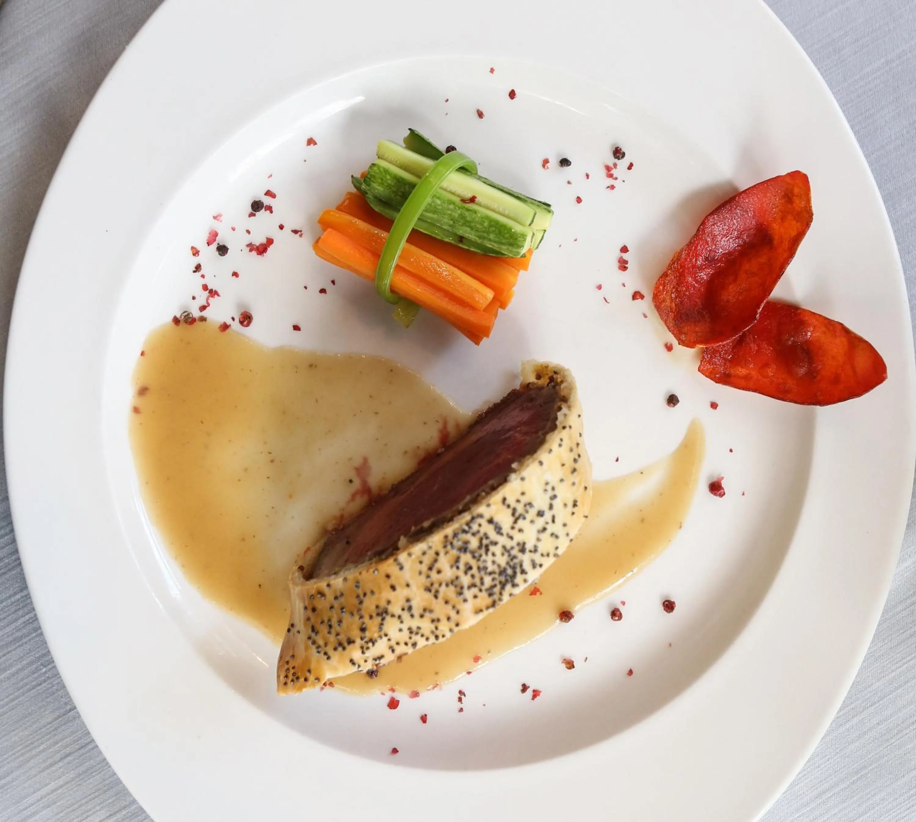 Food close-up in Grand Hotel Tettuccio