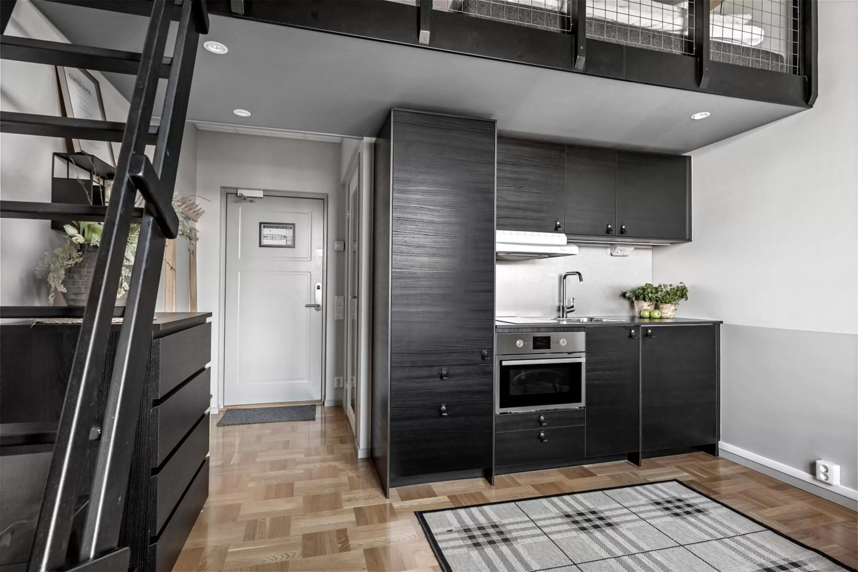 Kitchen or kitchenette in Forenom Aparthotel Stockholm Bromma