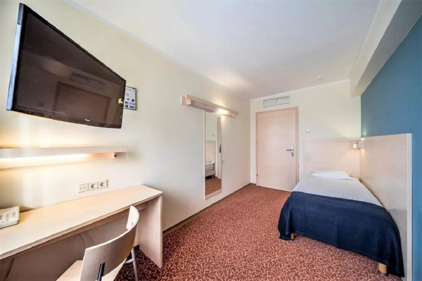 View (from property/room), Bed in Rija Bauska Hotel