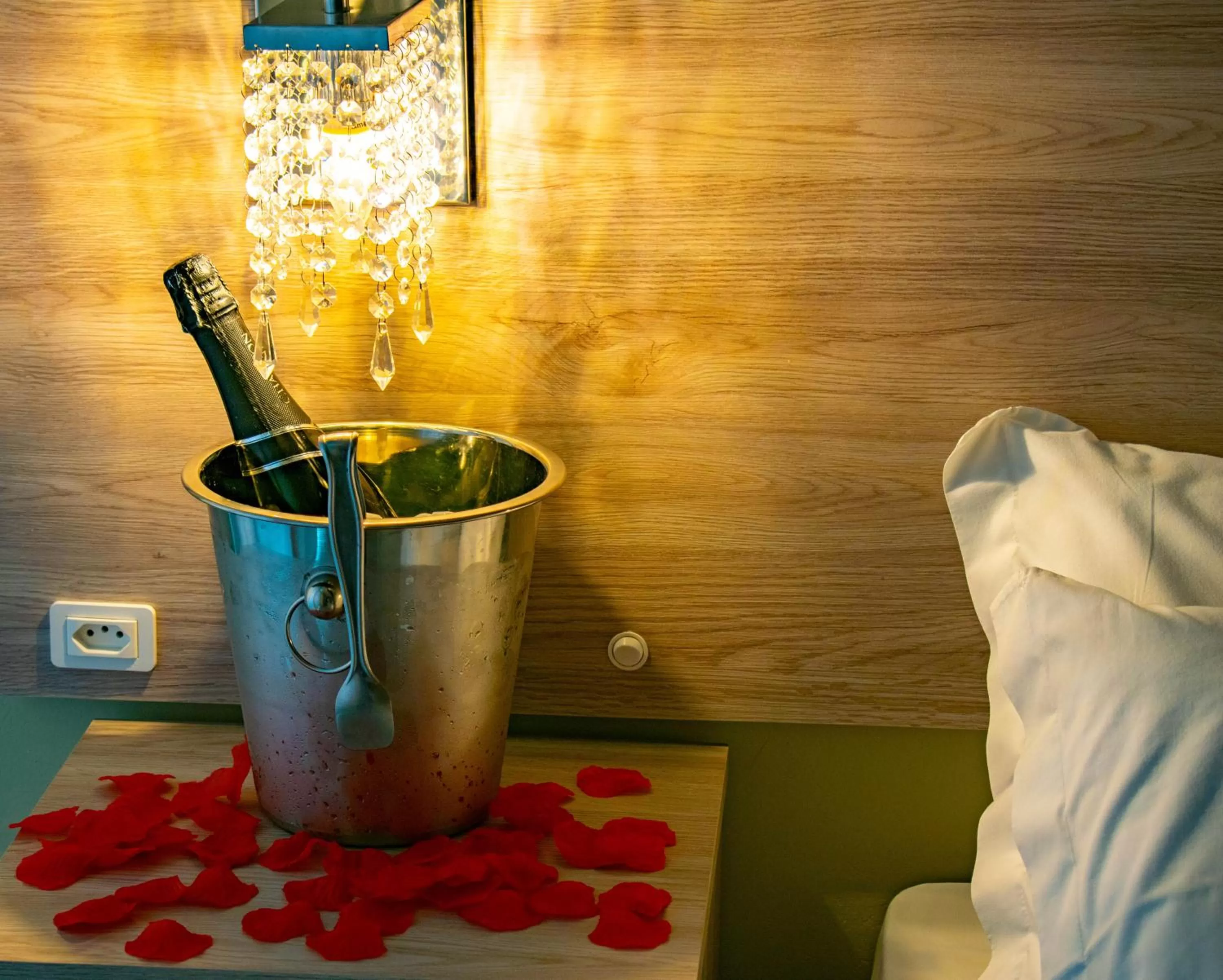 Bed in Pousada Tissiano