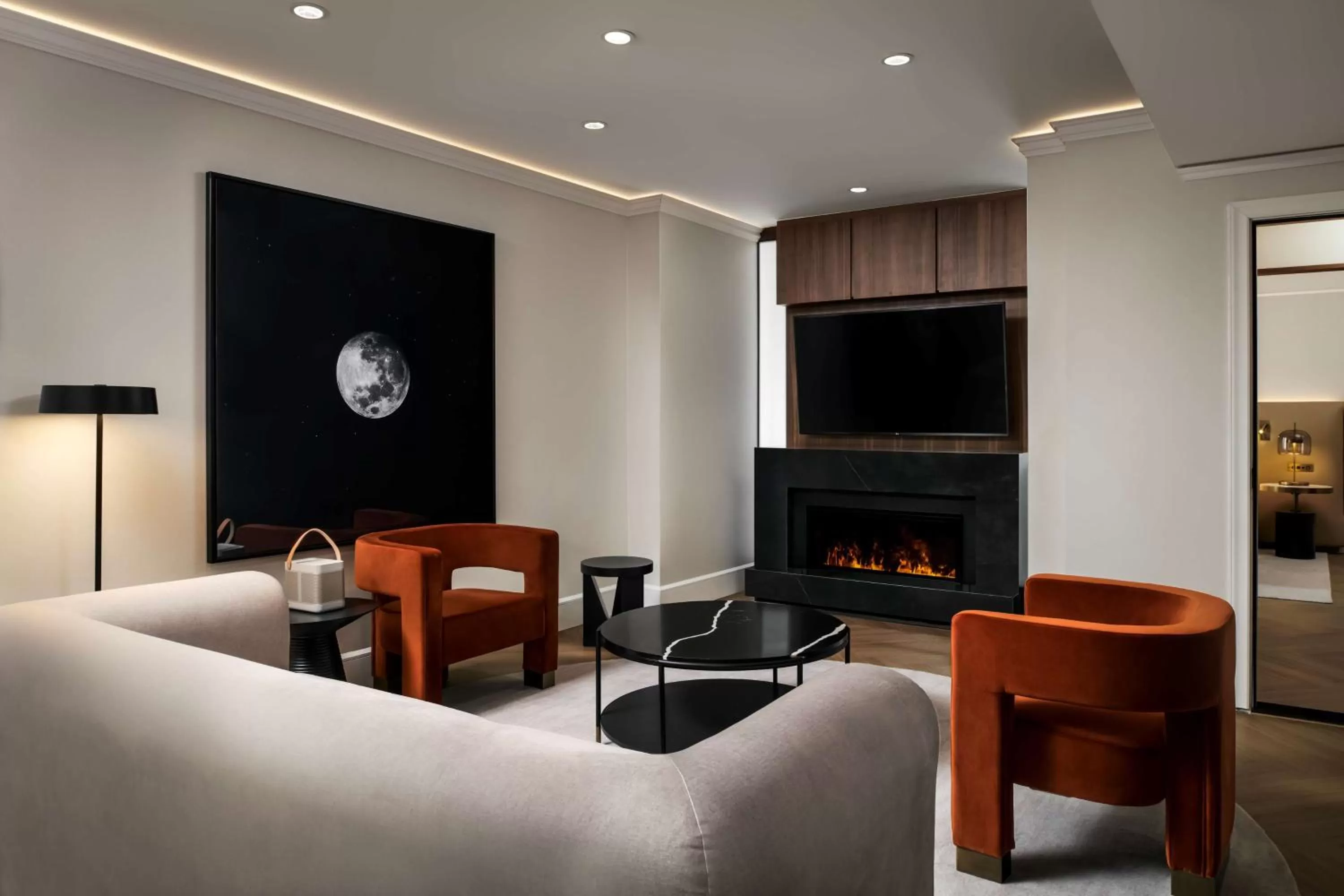 Living room in Vogue Hotel Montreal Downtown, Curio Collection by Hilton