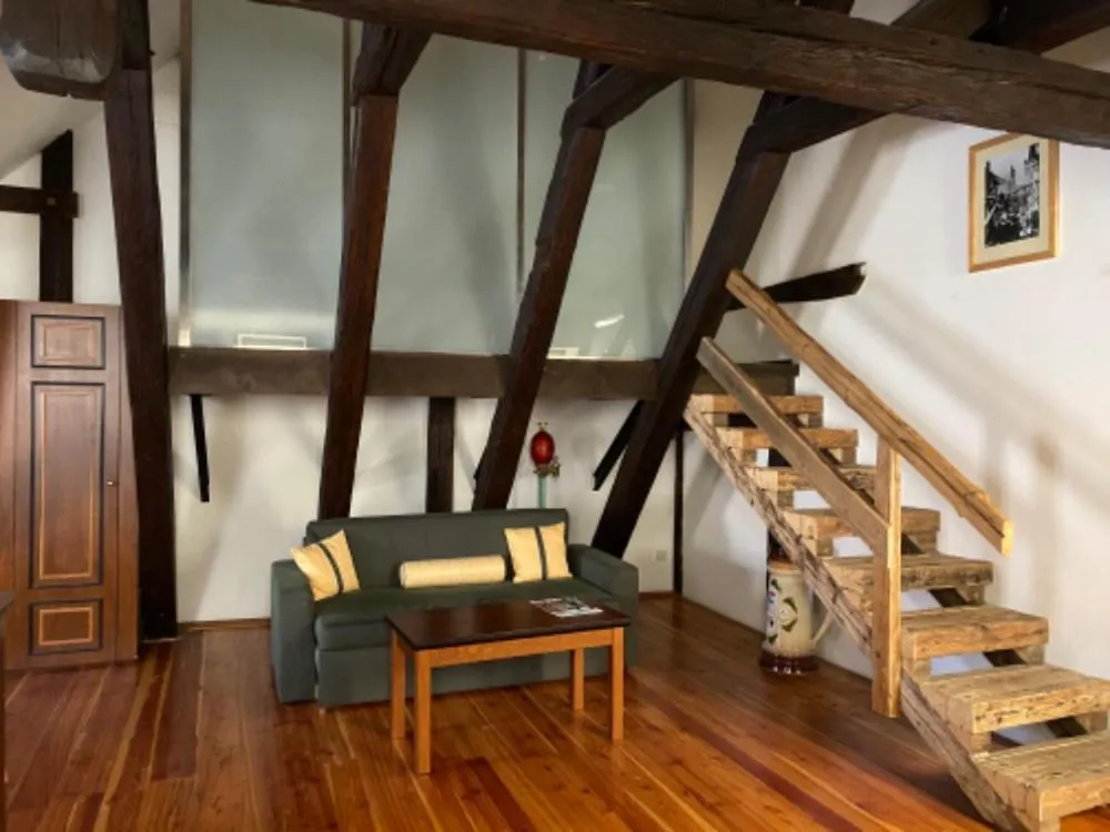 Property building in U Medvidku-Brewery Hotel