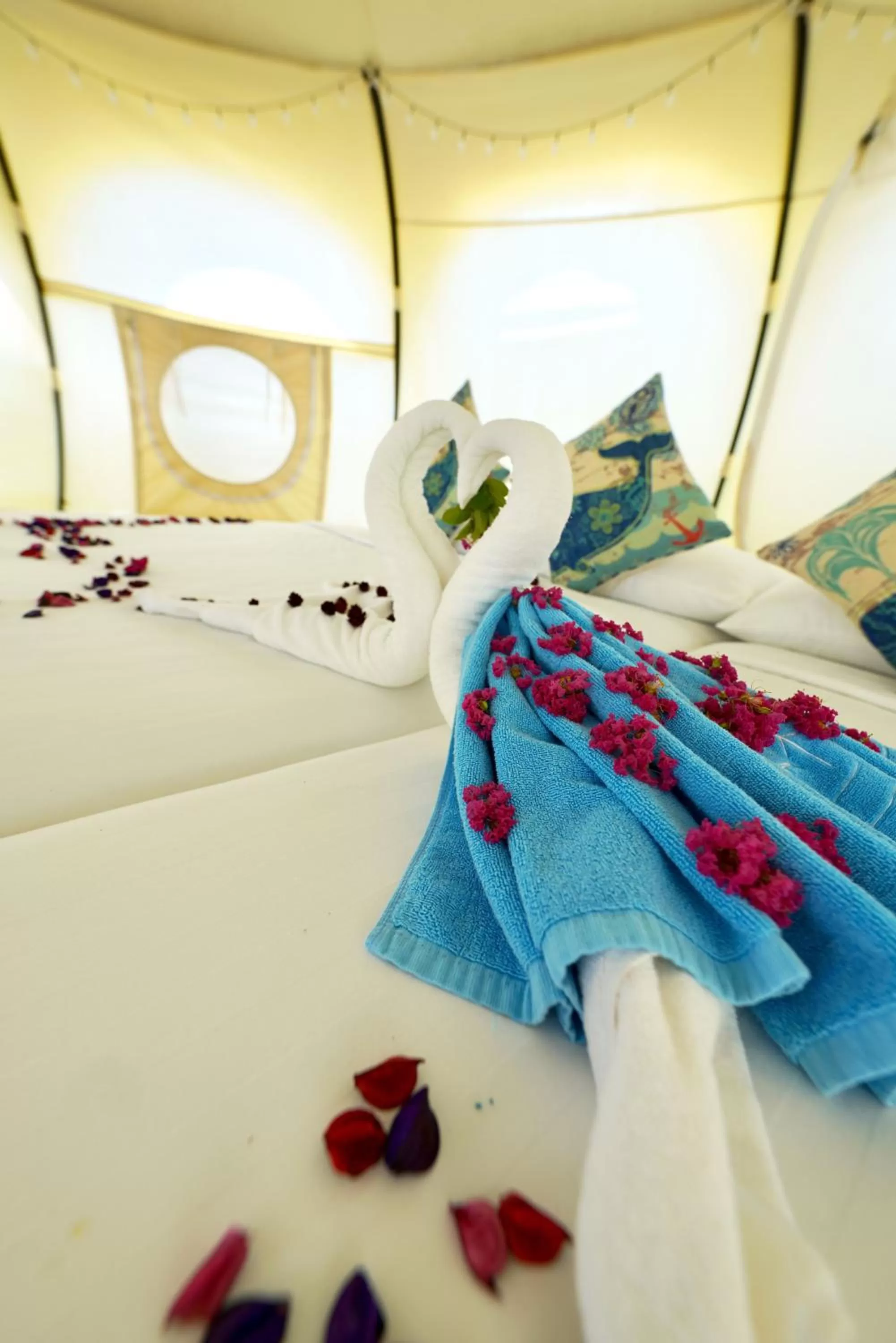 Bed in Nacpan Beach Glamping Managed by H Hospitality Group