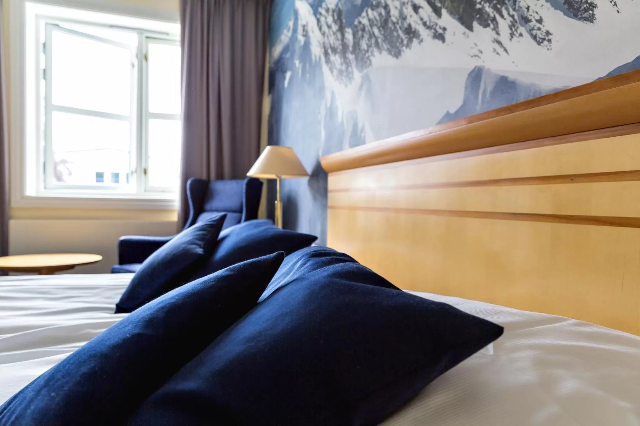 Bedroom, Bed in Dreges Hotell - by Classic Norway Hotels