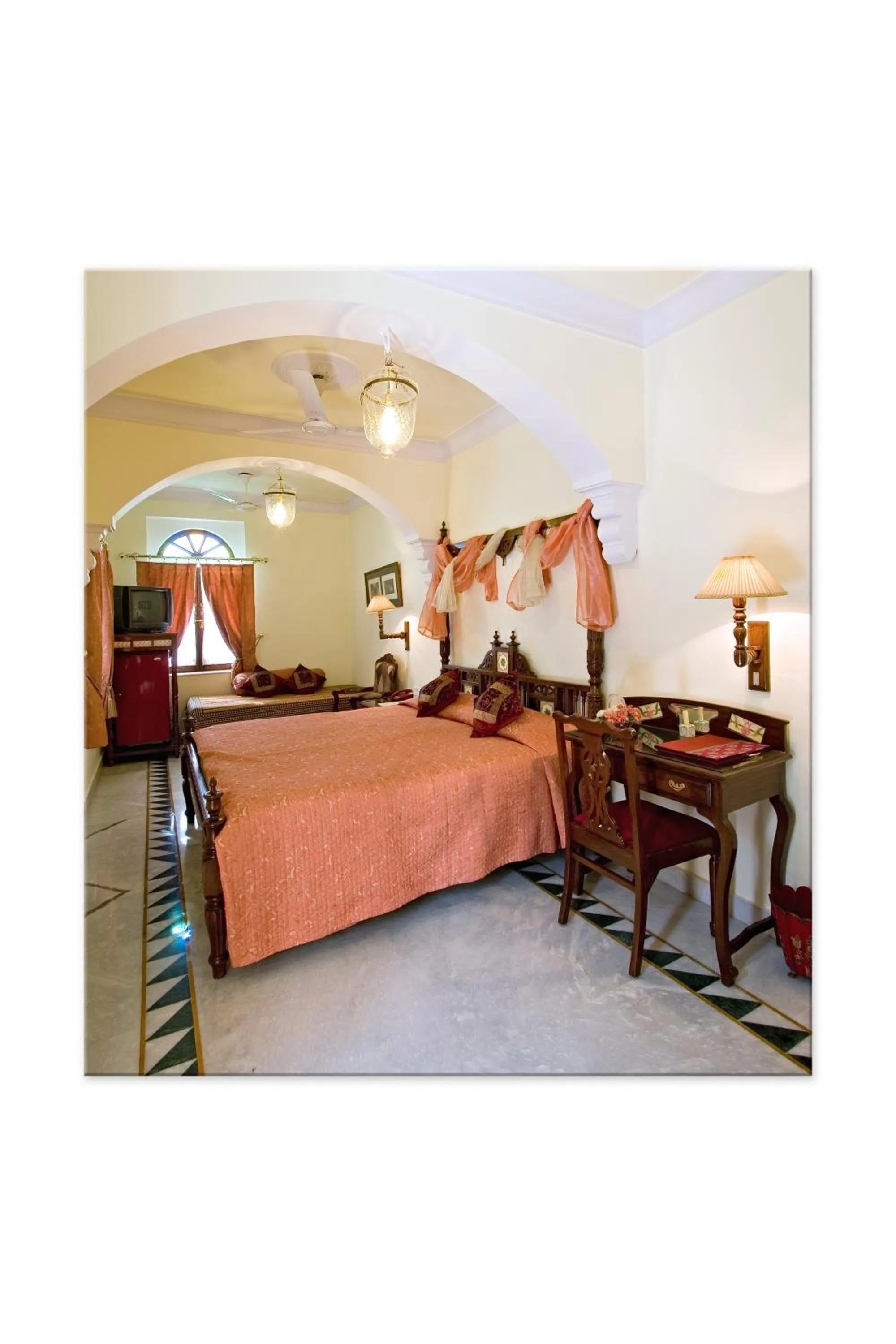 Bedroom, Bed in Madhuban - A Heritage Home