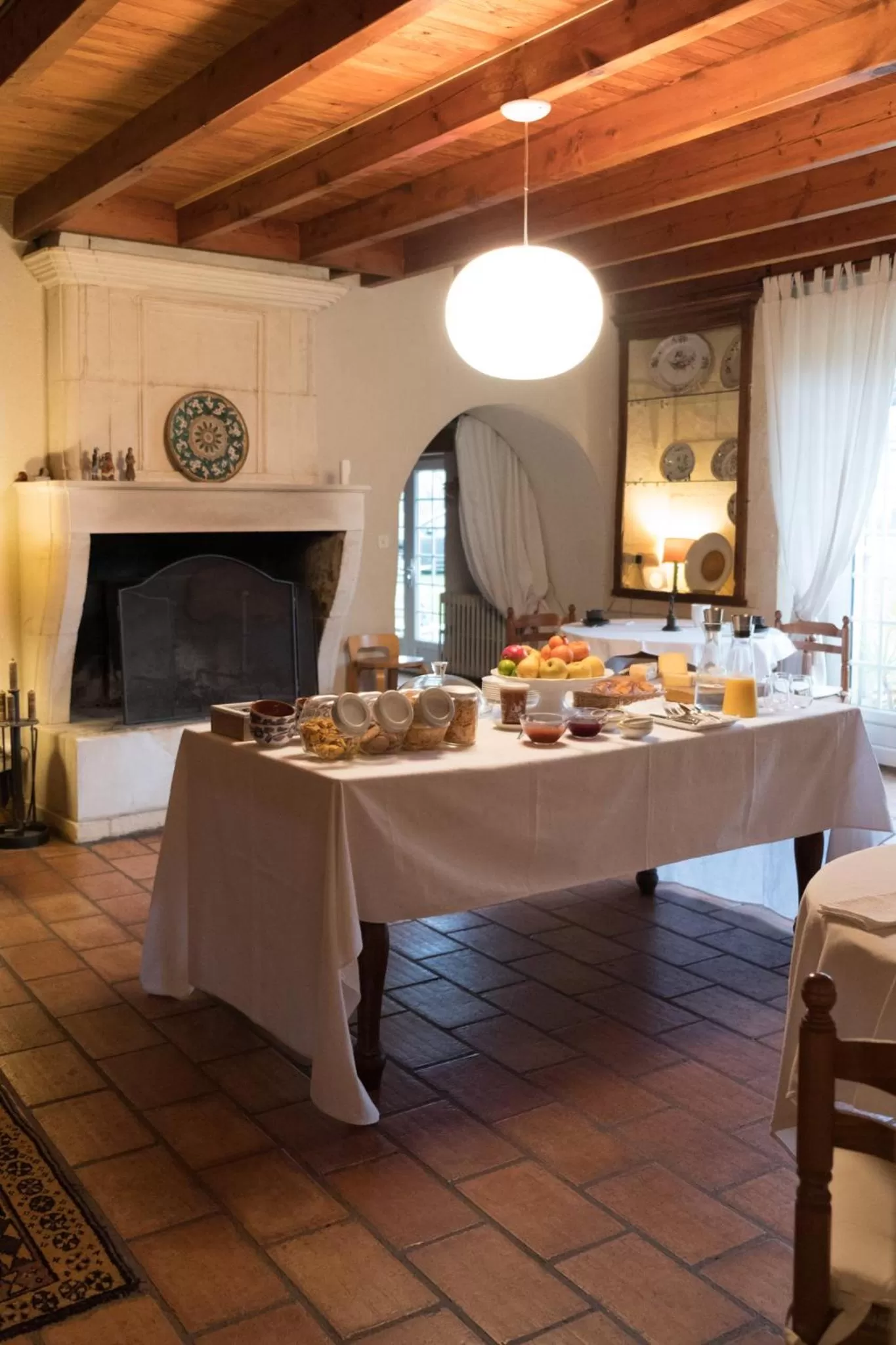 Italian breakfast in La Bribaudonnière