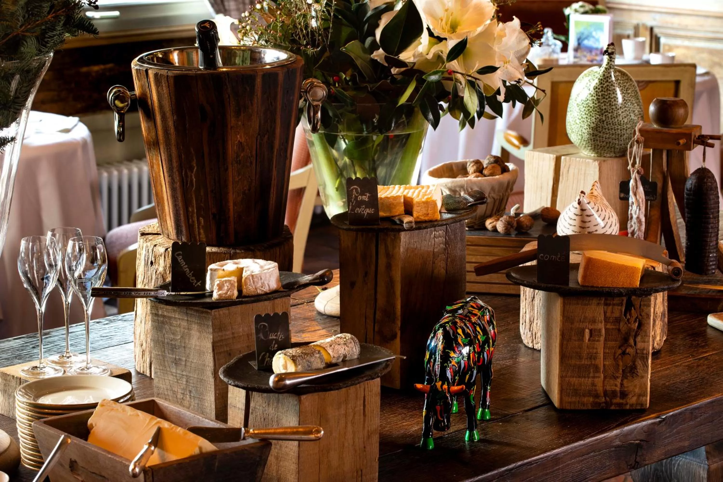 Buffet breakfast in La Ferme Saint Simeon Hotel & Spa - Relais & Chateaux