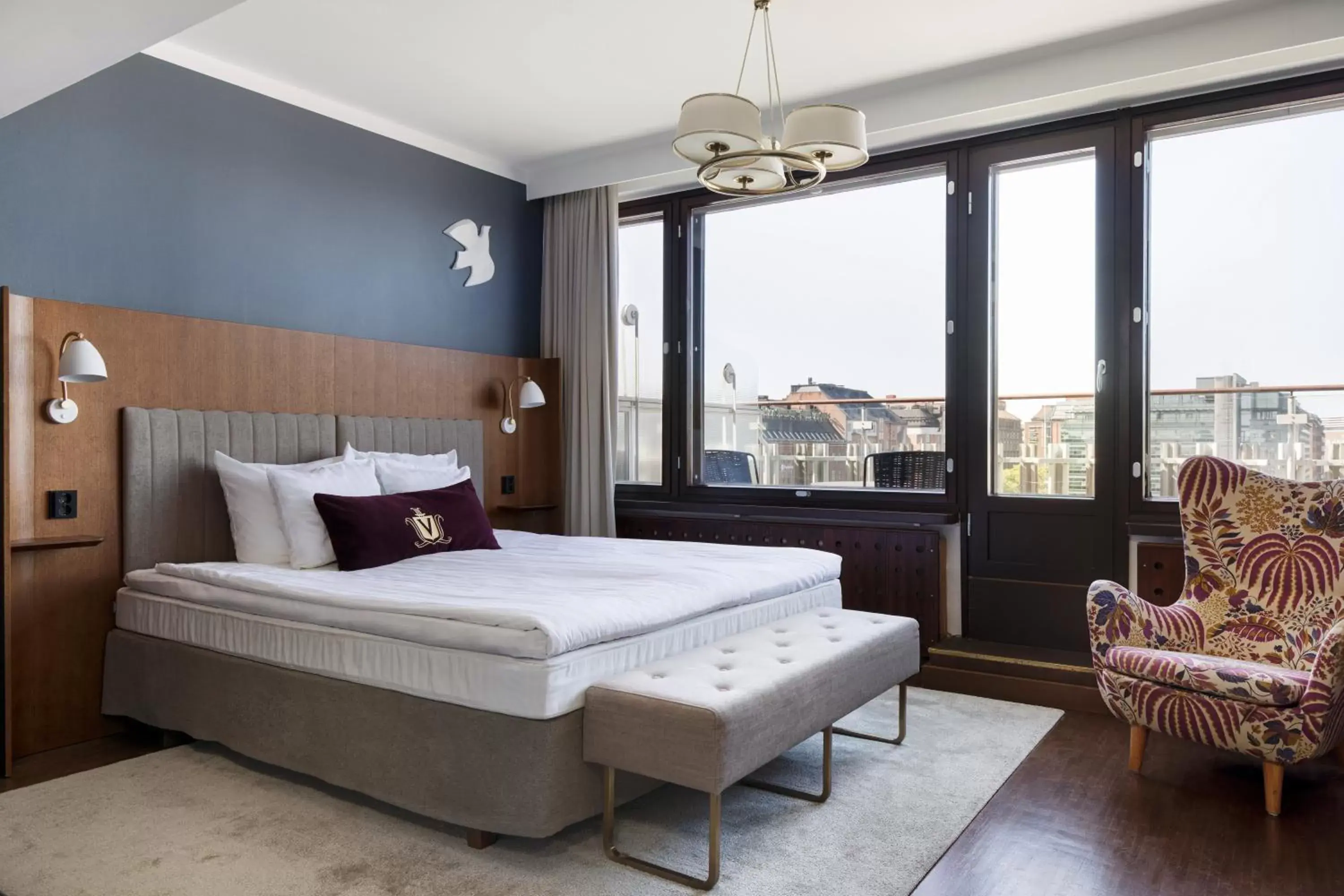 Deluxe Double Room with Balcony in Original Sokos Hotel Vaakuna Helsinki Deluxe Double Room with Balcony in Original Sokos Hotel Vaakuna Helsinki