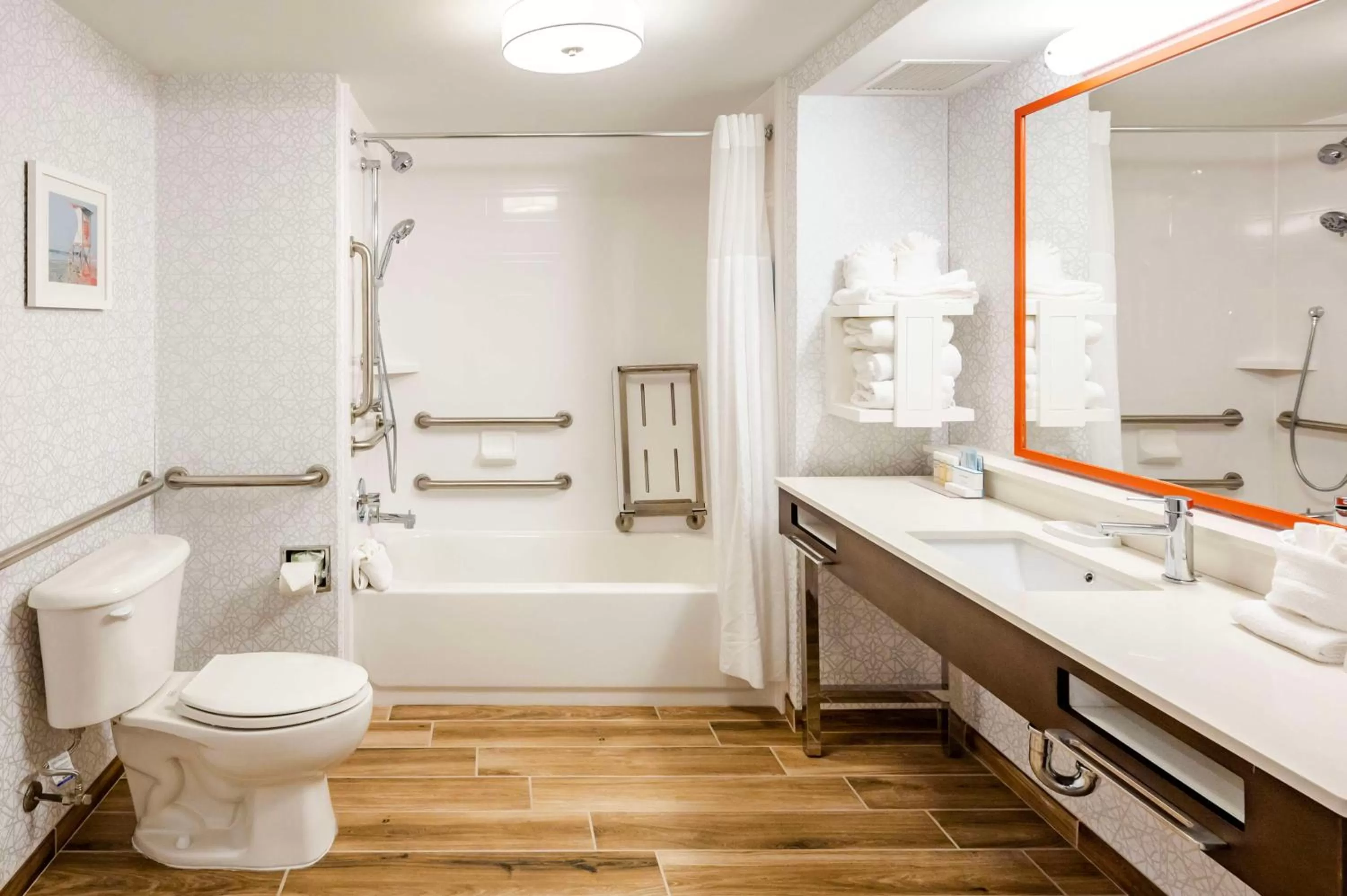 Bathroom in Hampton Inn Wilmington-Medical Park