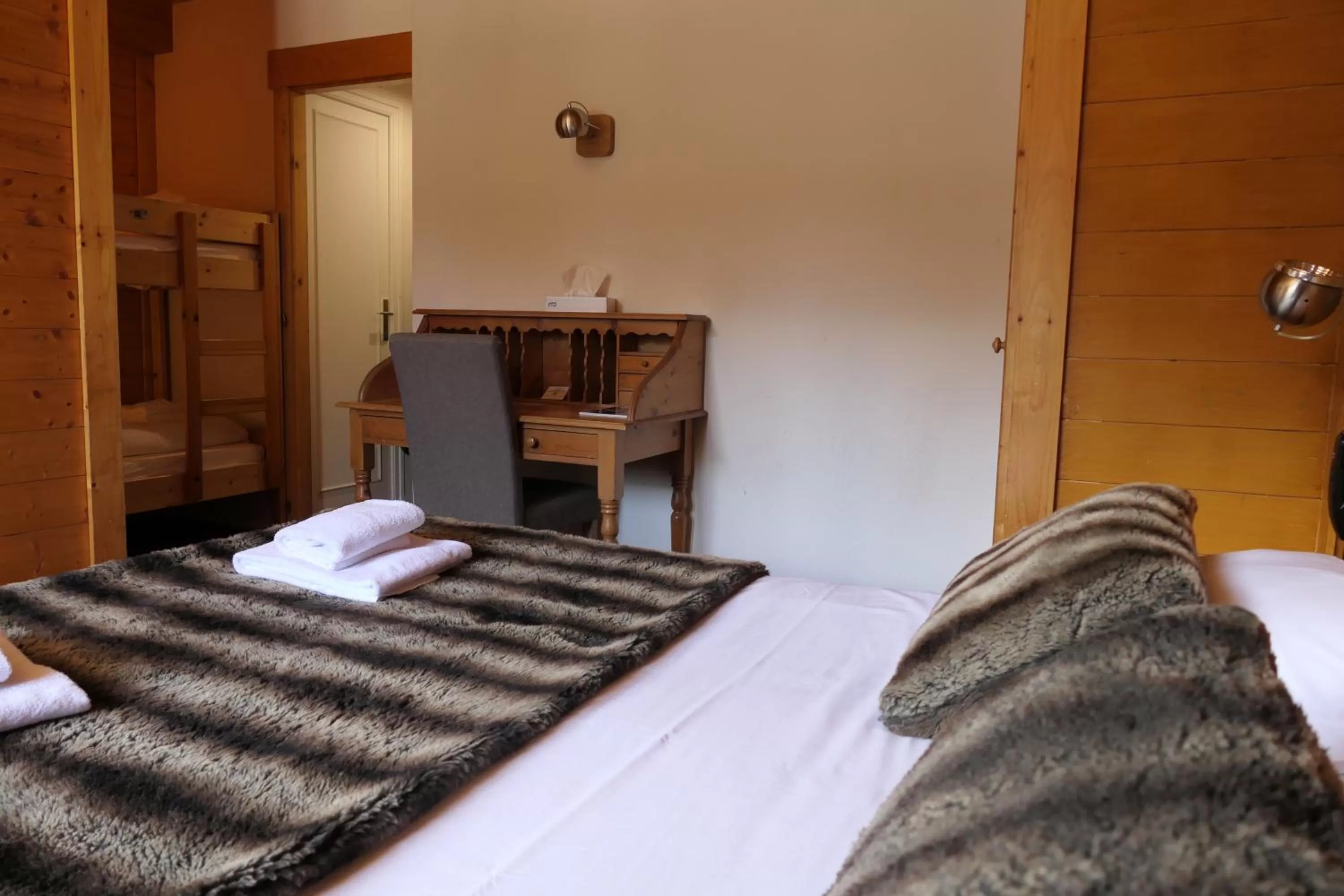 Bed in Hotel Christiania