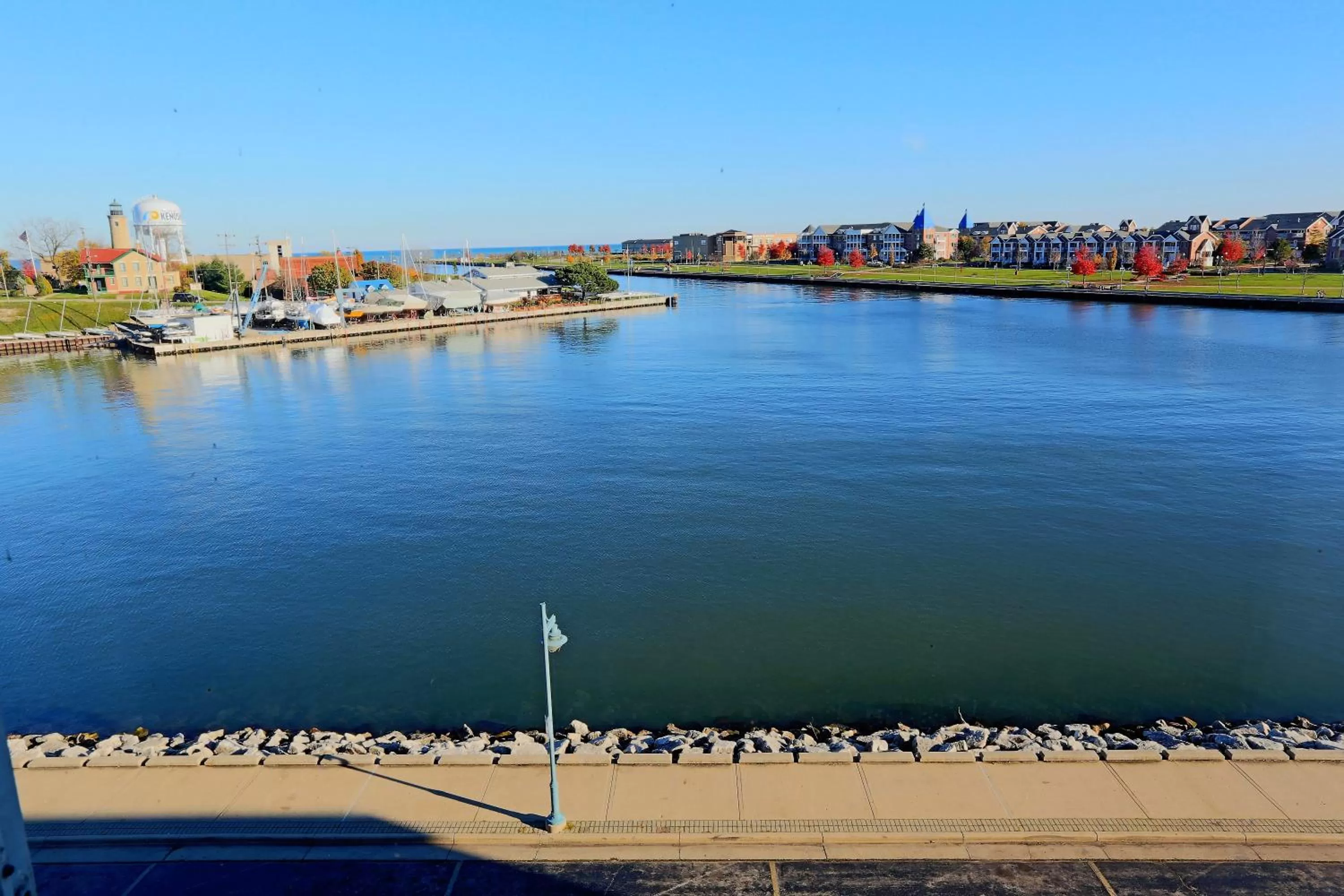 Lake view in Wyndham Garden Kenosha Harborside