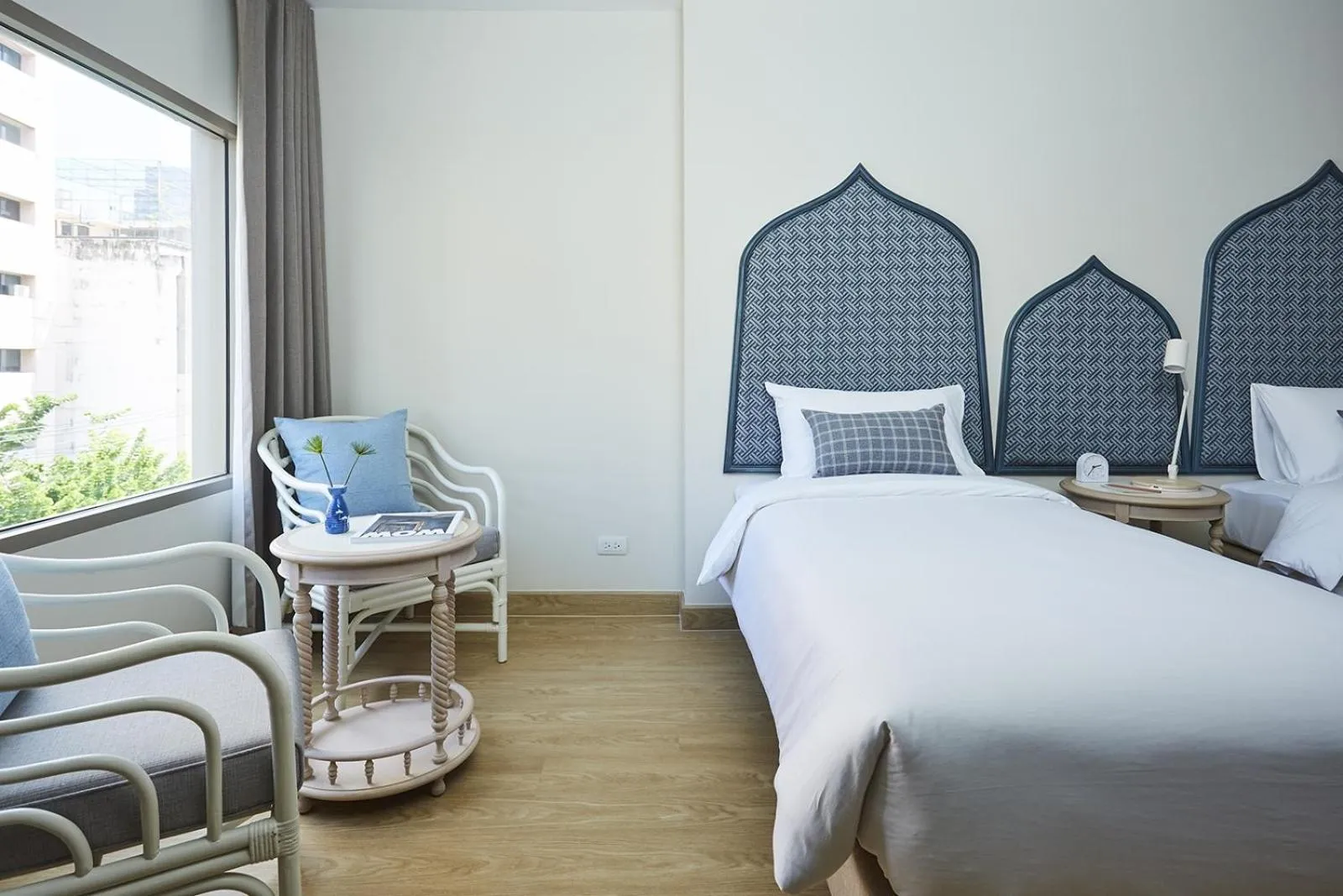 Bed in 56 Surawong Hotel Bangkok