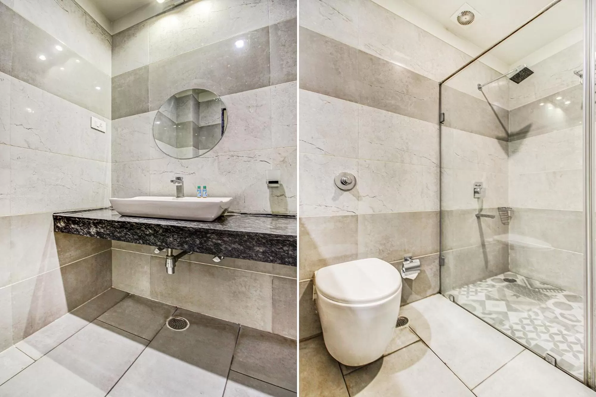 Bathroom in FabHotel Naman Palace