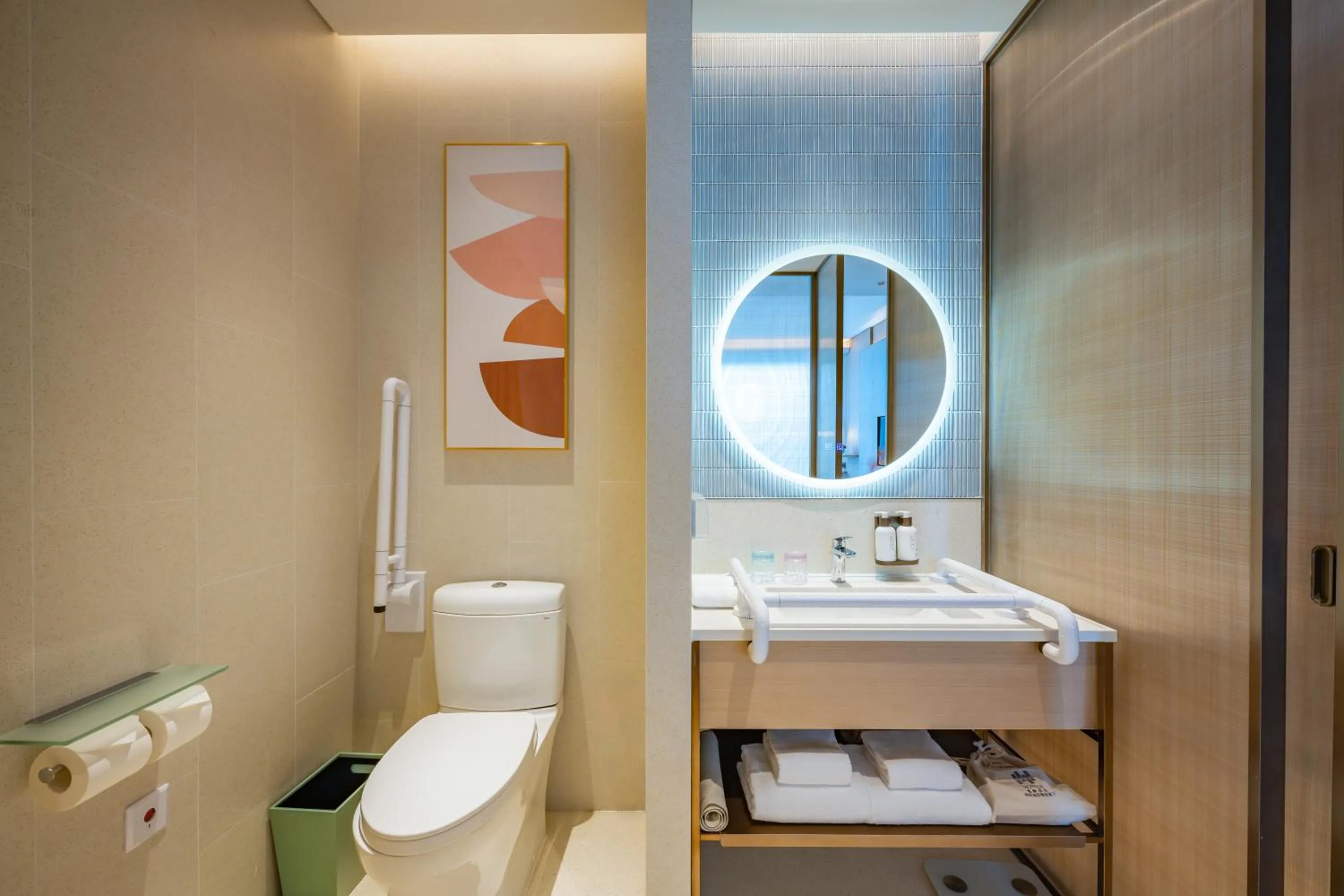 Toilet in EVEN Hotels Shanghai Expo by IHG