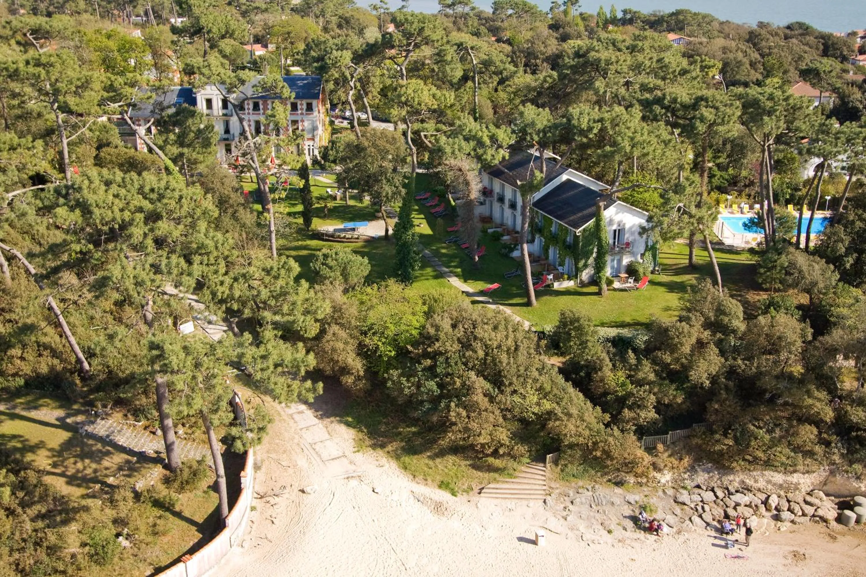 Bird's eye view in Hôtel The Originals Résidence de Rohan (EX RELAIS DU SILENCE)
