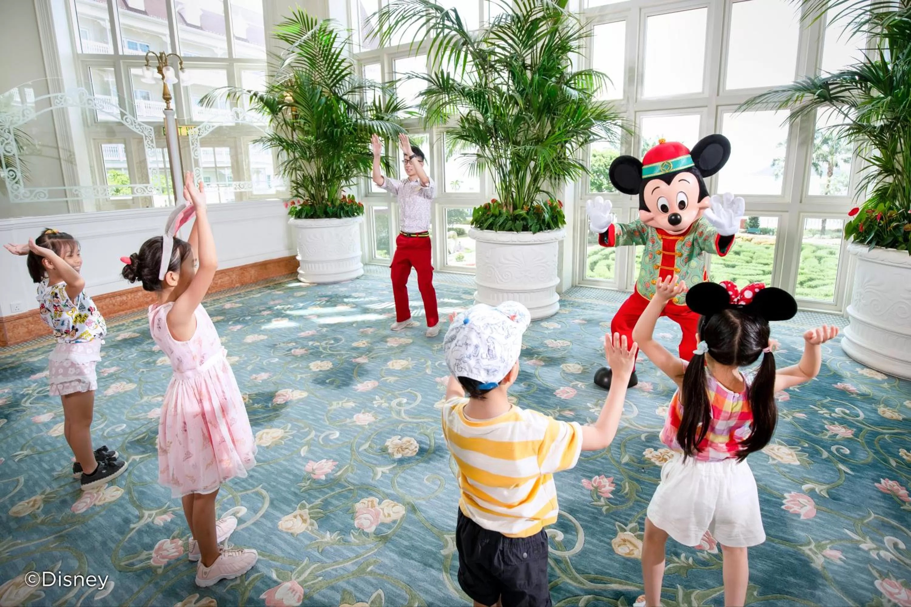 children in Hong Kong Disneyland Hotel